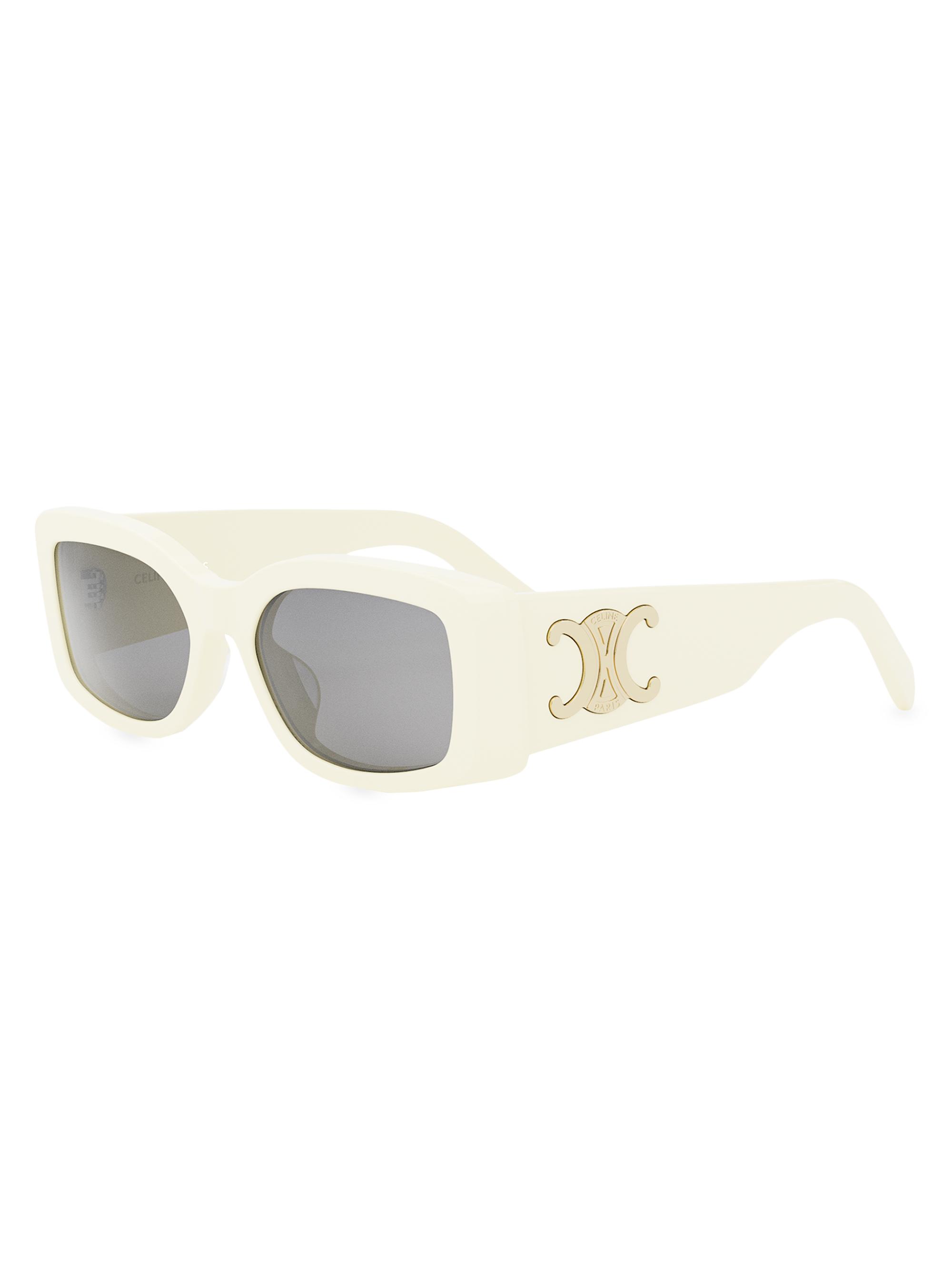 CELINE Monochroms 56MM Rectangular Sunglasses | Saks Fifth Avenue