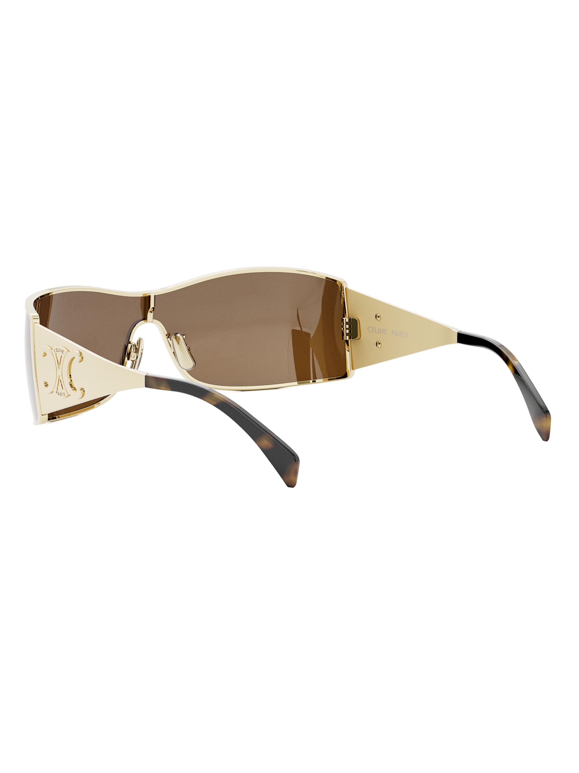 CELINE Maxi Metal Triomphe Mask Sunglasses | Saks Fifth Avenue