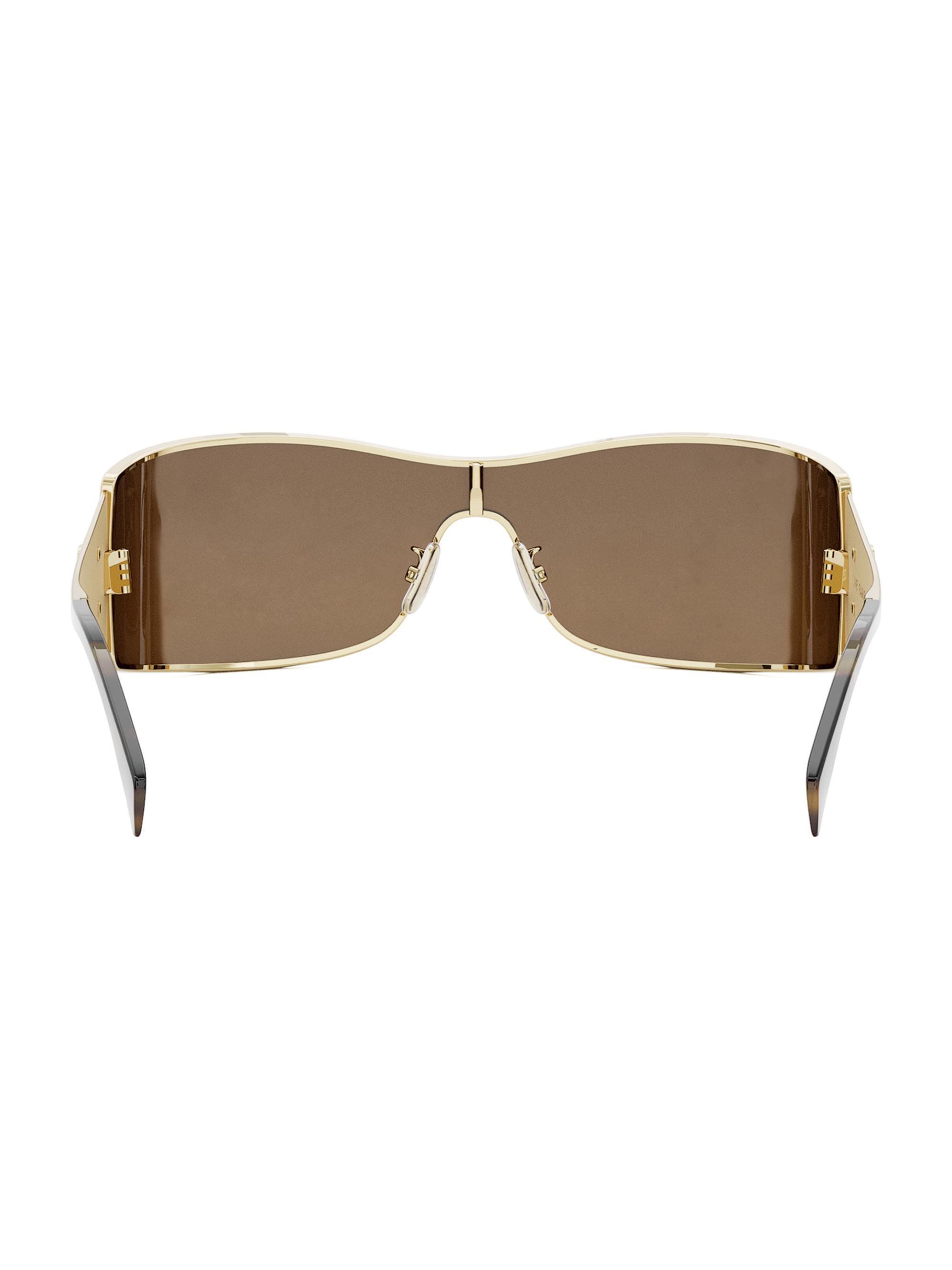 CELINE Maxi Metal Triomphe Mask Sunglasses | Saks Fifth Avenue