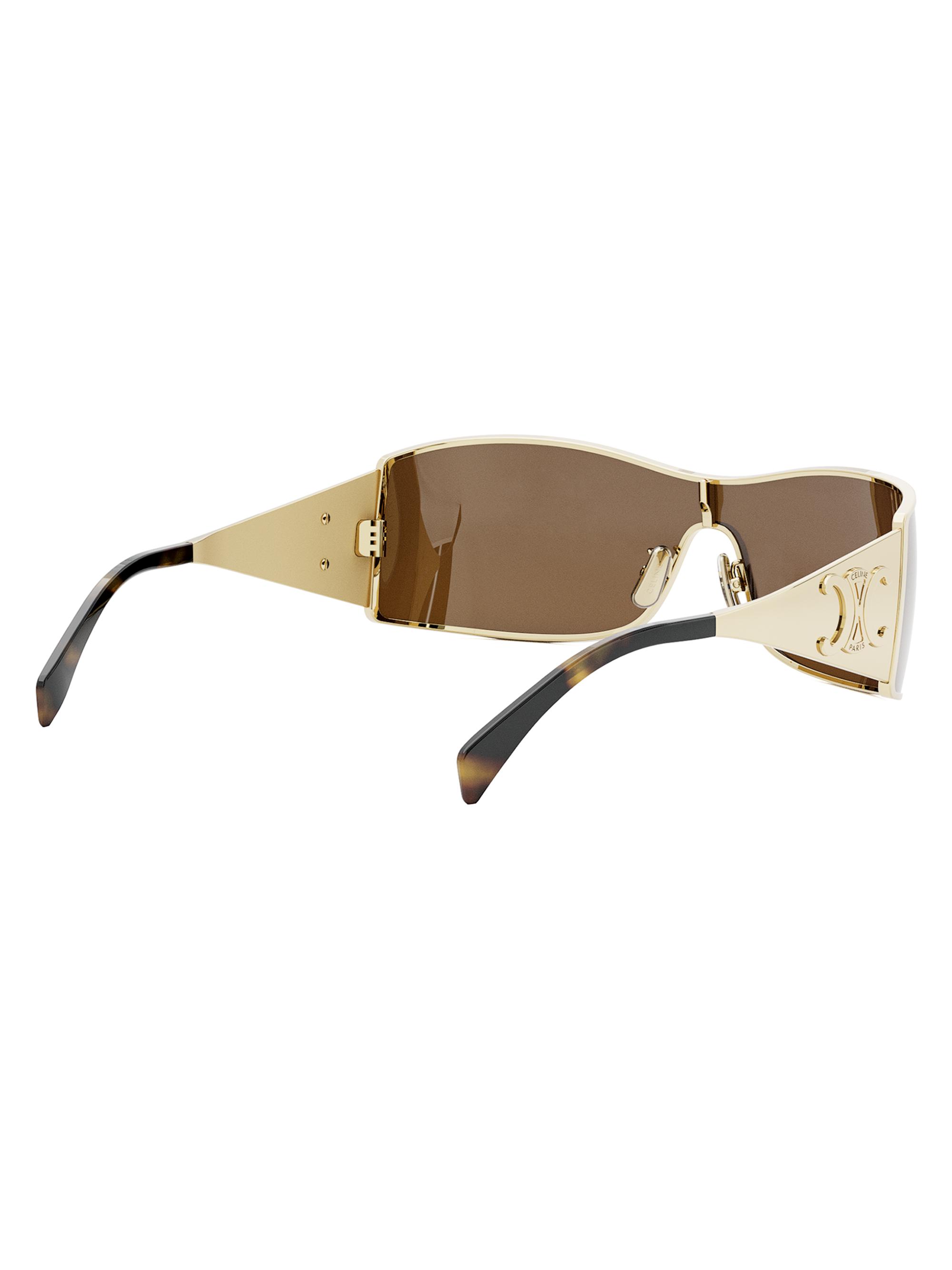 CELINE Maxi Metal Triomphe Mask Sunglasses | Saks Fifth Avenue