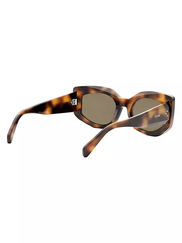 Celine Butterfly 54mm Sunglasses Blonde Havana Brown