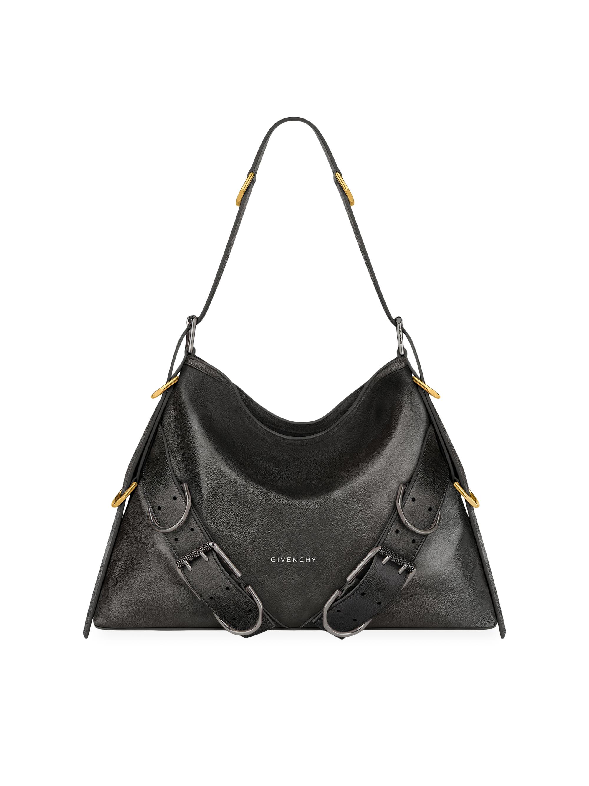Givenchy Women's  Voyou Boyfriend Bag In Aged Leather - Black
