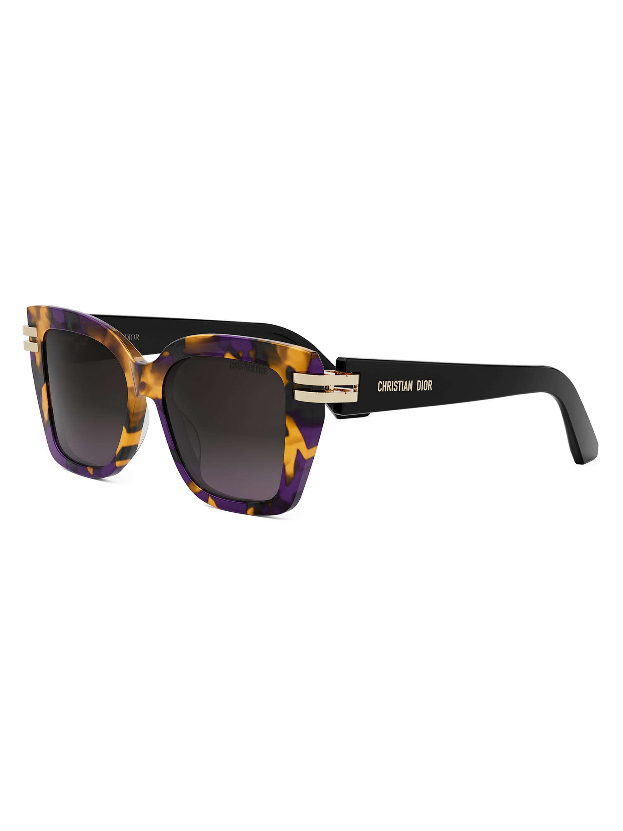 DIOR Women's CDior S1I 52MM Square Sunglasses - Purple Orange Havana Gradient