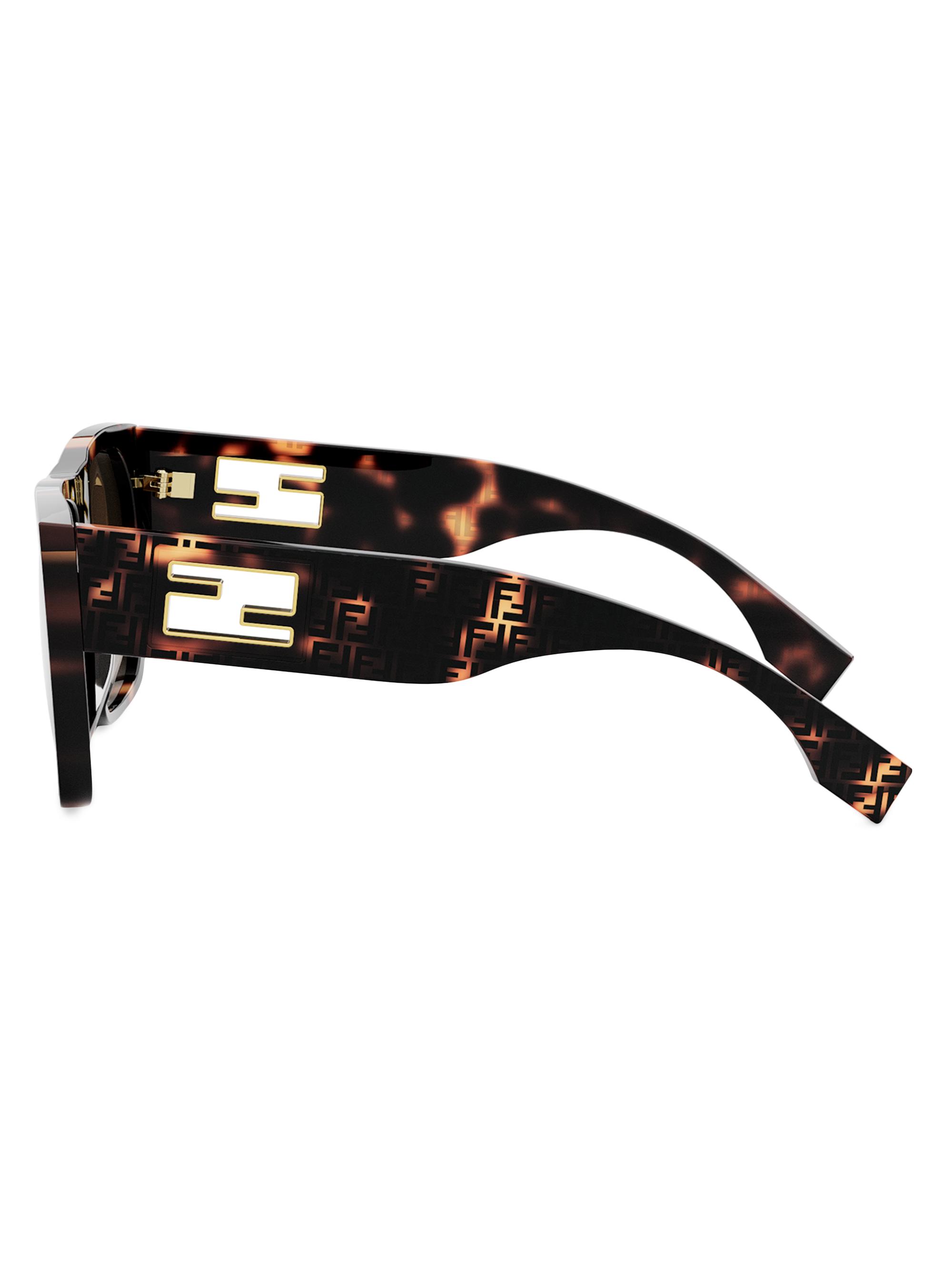 Fendi Baguette 54 Square Sunglasses | Saks Fifth Avenue
