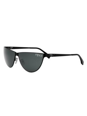 Fendi Logo Cat Eye Sunglasses in Black