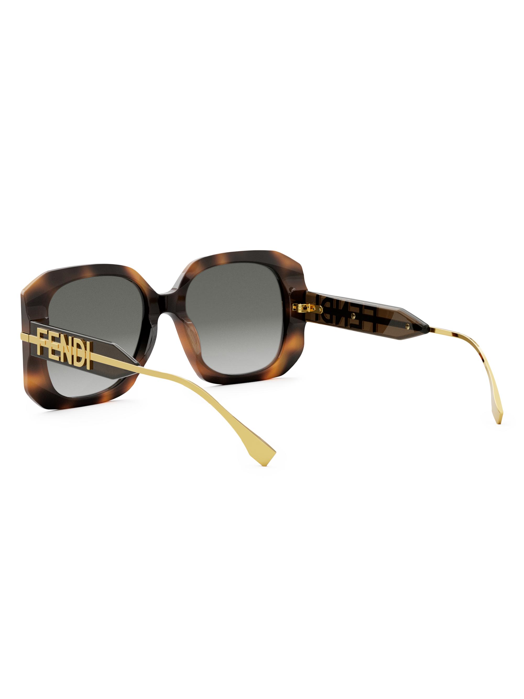 Fendi Fendigraphy 55MM Geometric Sunglasses | Saks Fifth Avenue