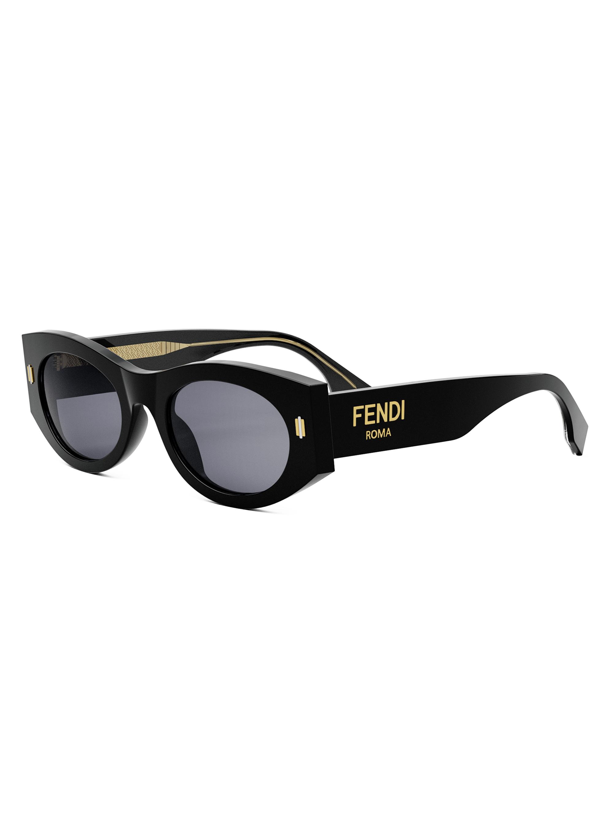 Fendi Fendi Roma 52MM Oval Sunglasses | Saks Fifth Avenue