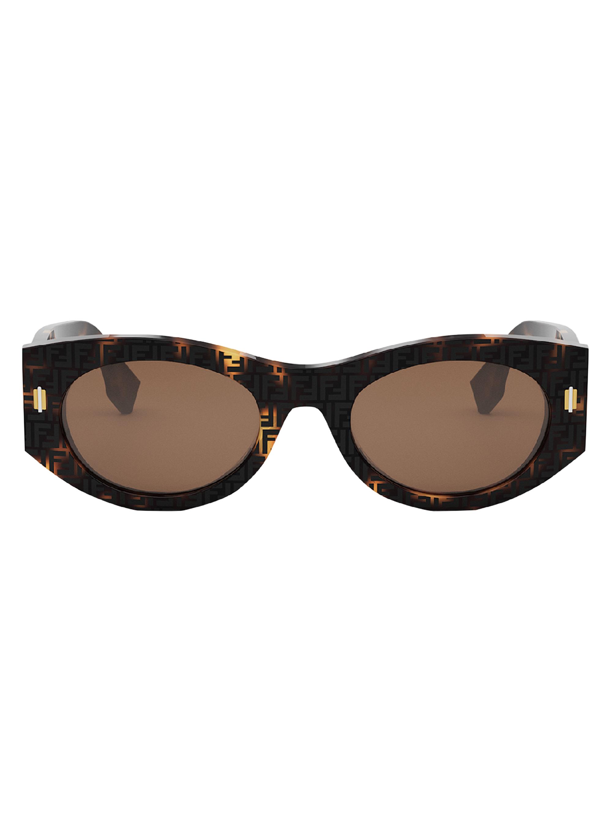 dai♡ Fendi Fendi Roma 52MM Oval Sunglasses | Saks Fifth Avenue