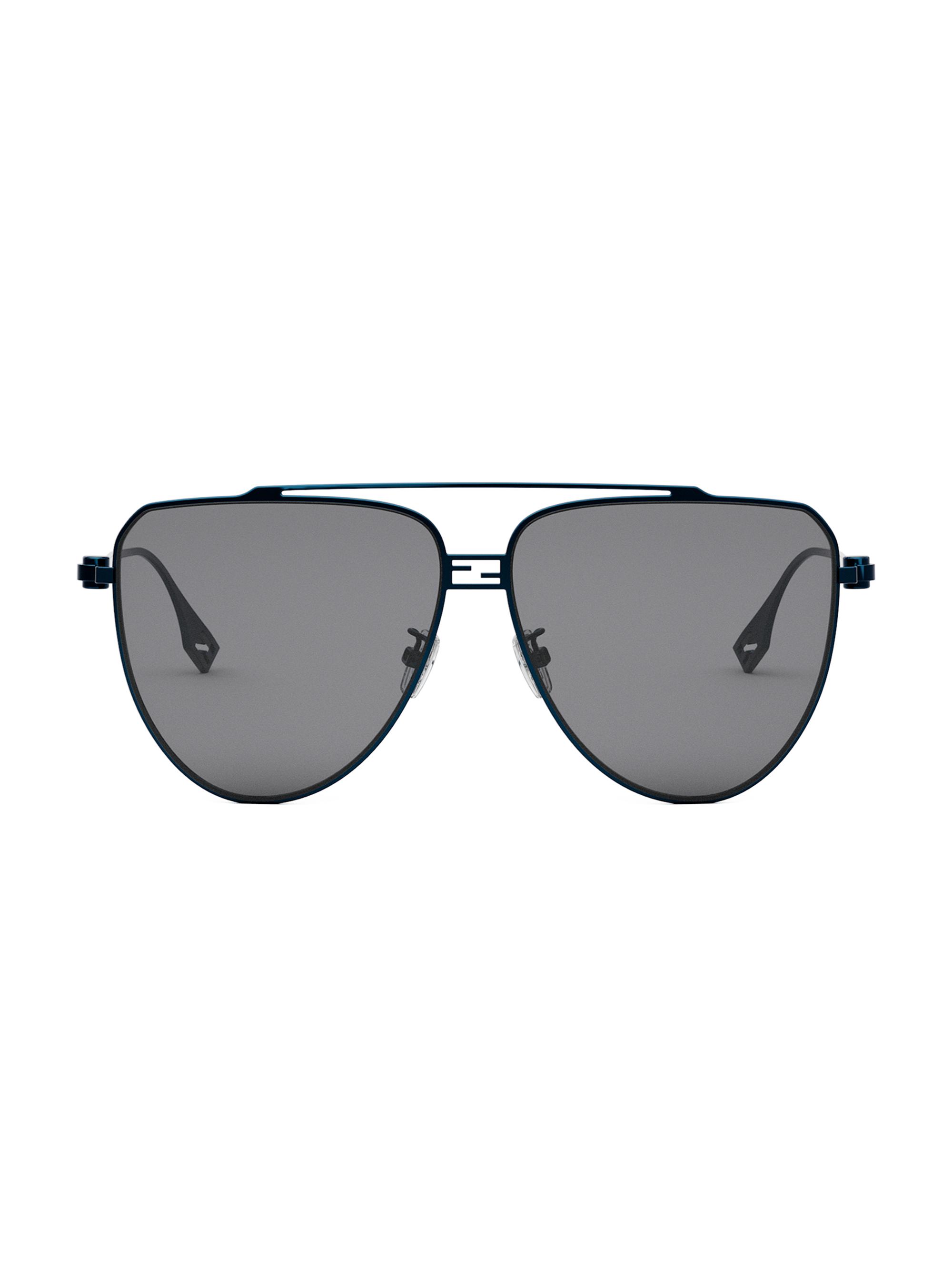 Fendi Women's Baguette 59MM Pilot Sunglasses - Blue Light Smoke