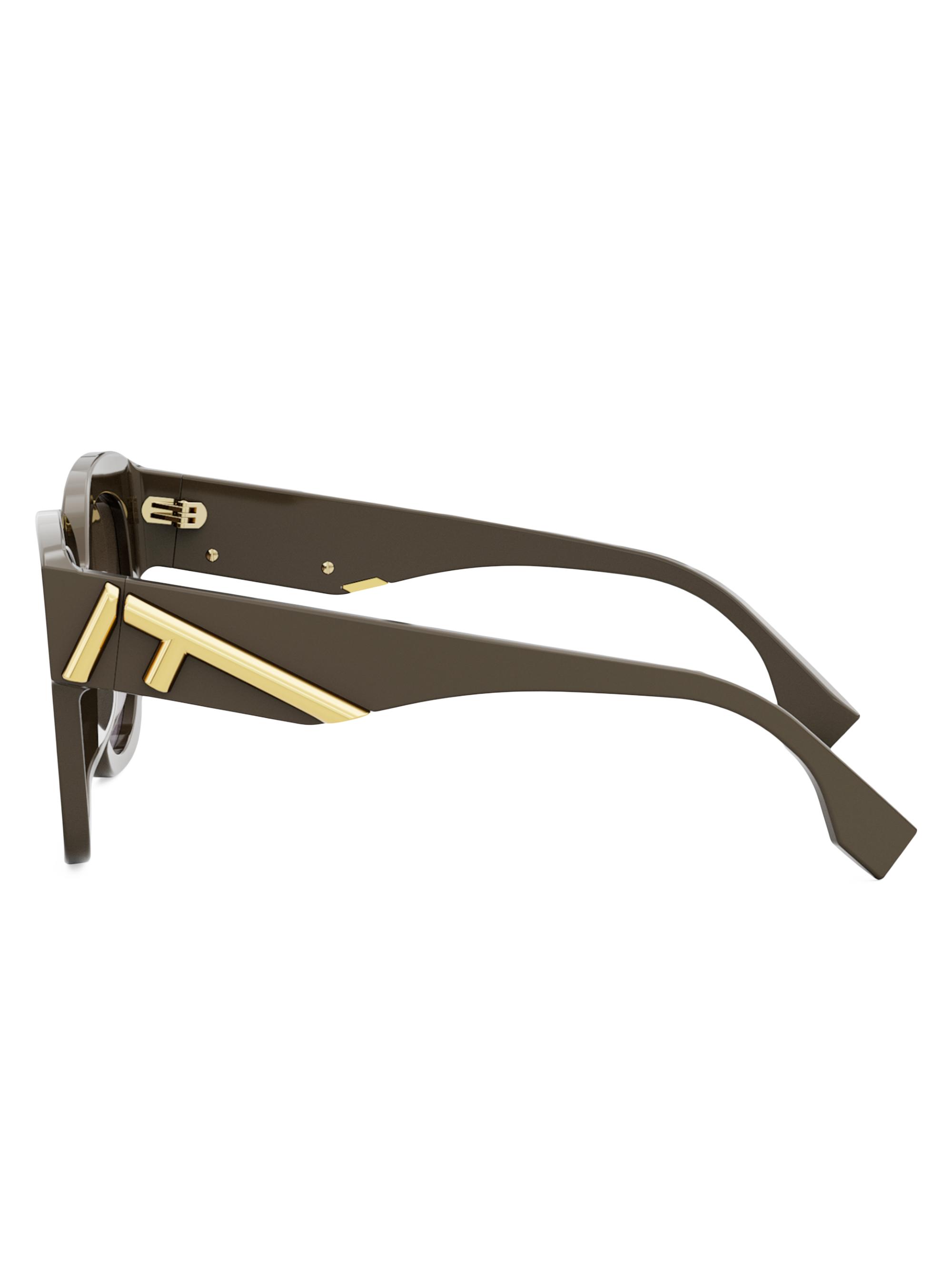 Fendi Fendi First 63MM Square Sunglasses | Saks Fifth Avenue