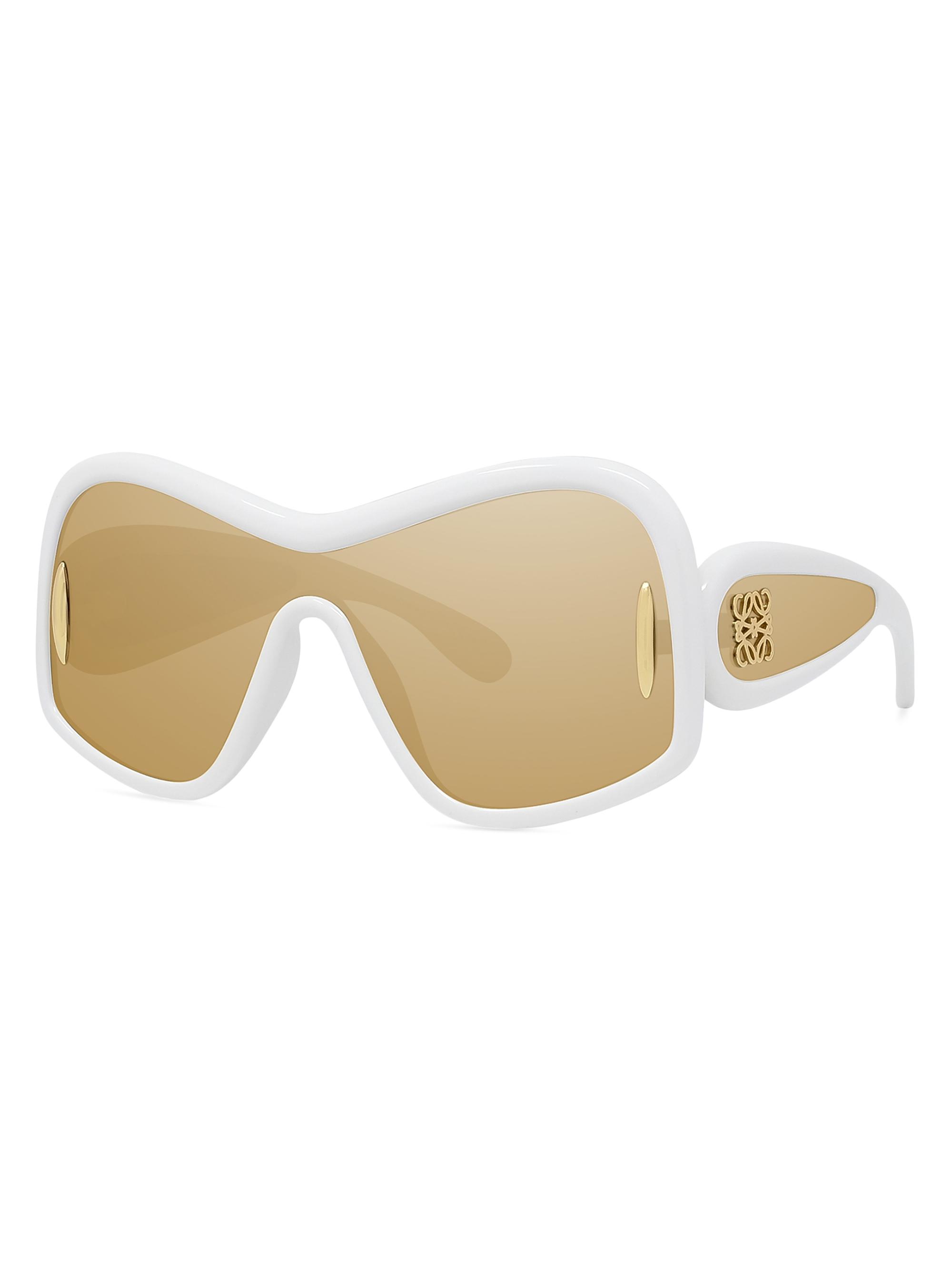 LOEWE Women's Fashion 144MM Mask Sunglasses -  Brown Mirror | Thumbnail 9