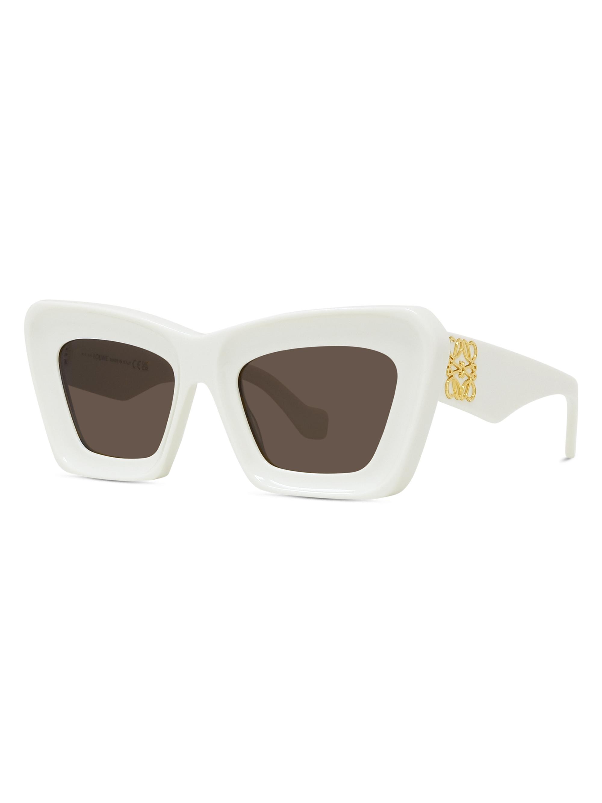 LOEWE Women's Anagram 51MM Cat-Eye Sunglasses - Brown