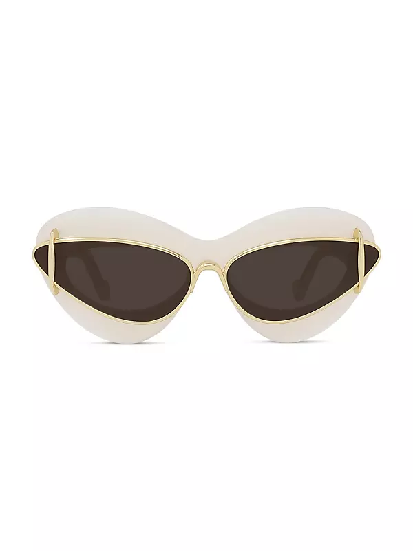 Shop LOEWE Double Frame 67MM Cat-Eye Sunglasses | Saks Fifth Avenue