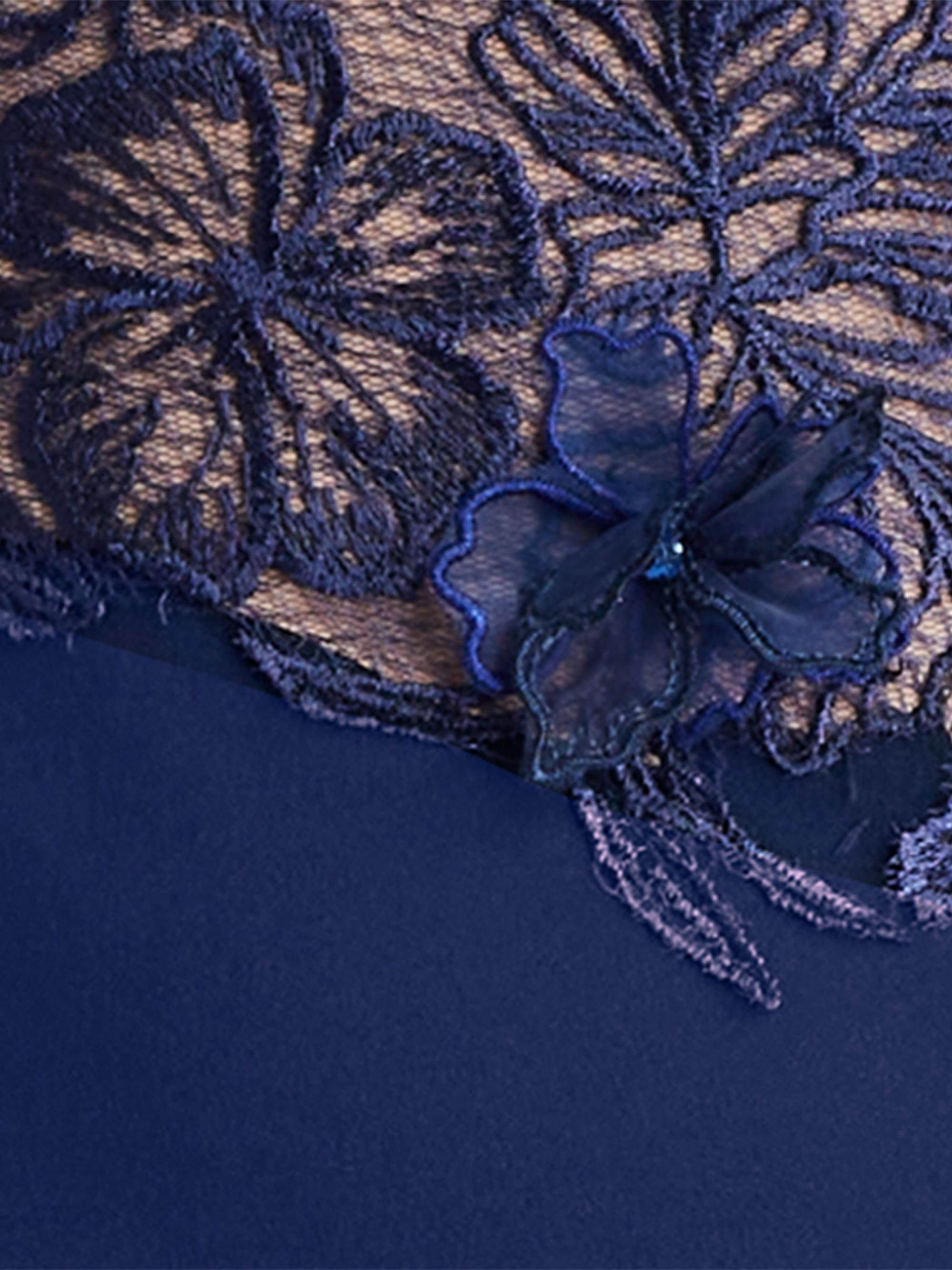 Tadashi Shoji Floral Lace Asymmetric Long-Sleeve Gown | Saks Fifth