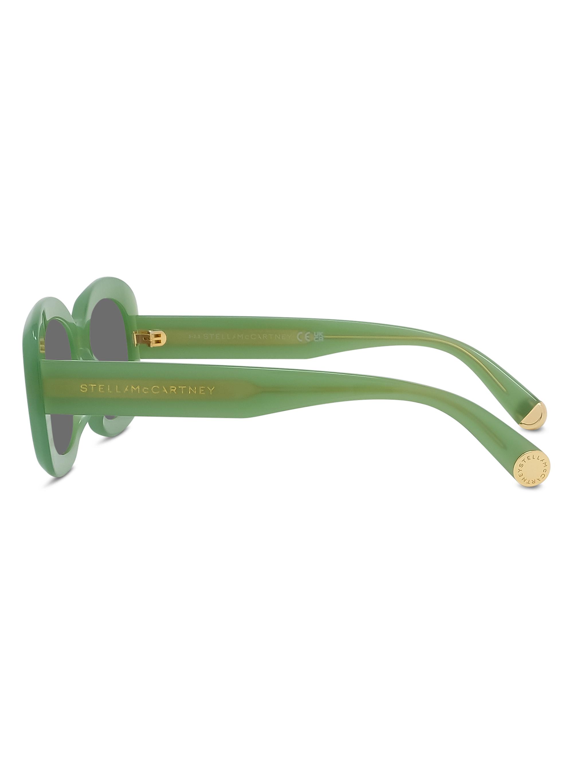 Shop Stella McCartney Square Shiny 52MM Sunglasses | Saks Fifth Avenue