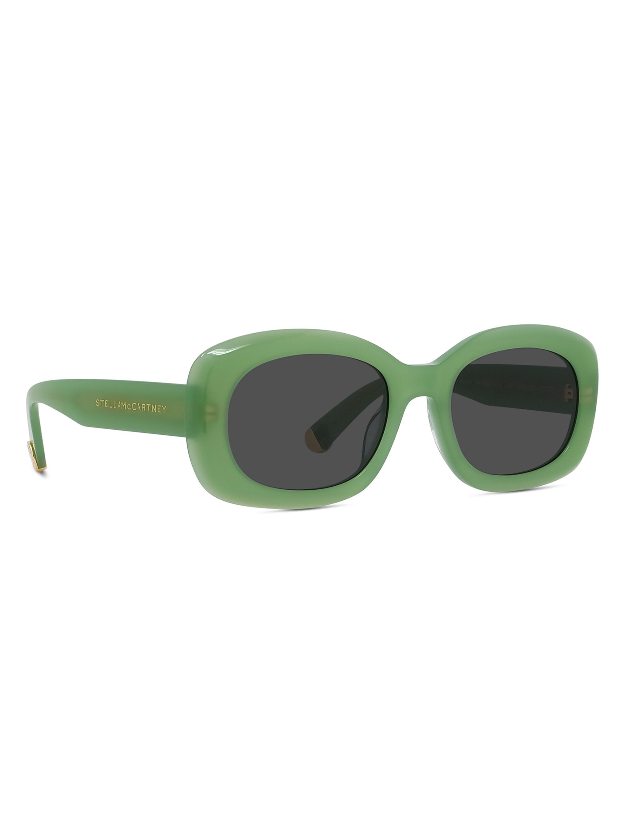 Shop Stella McCartney Square Shiny 52MM Sunglasses | Saks Fifth Avenue 