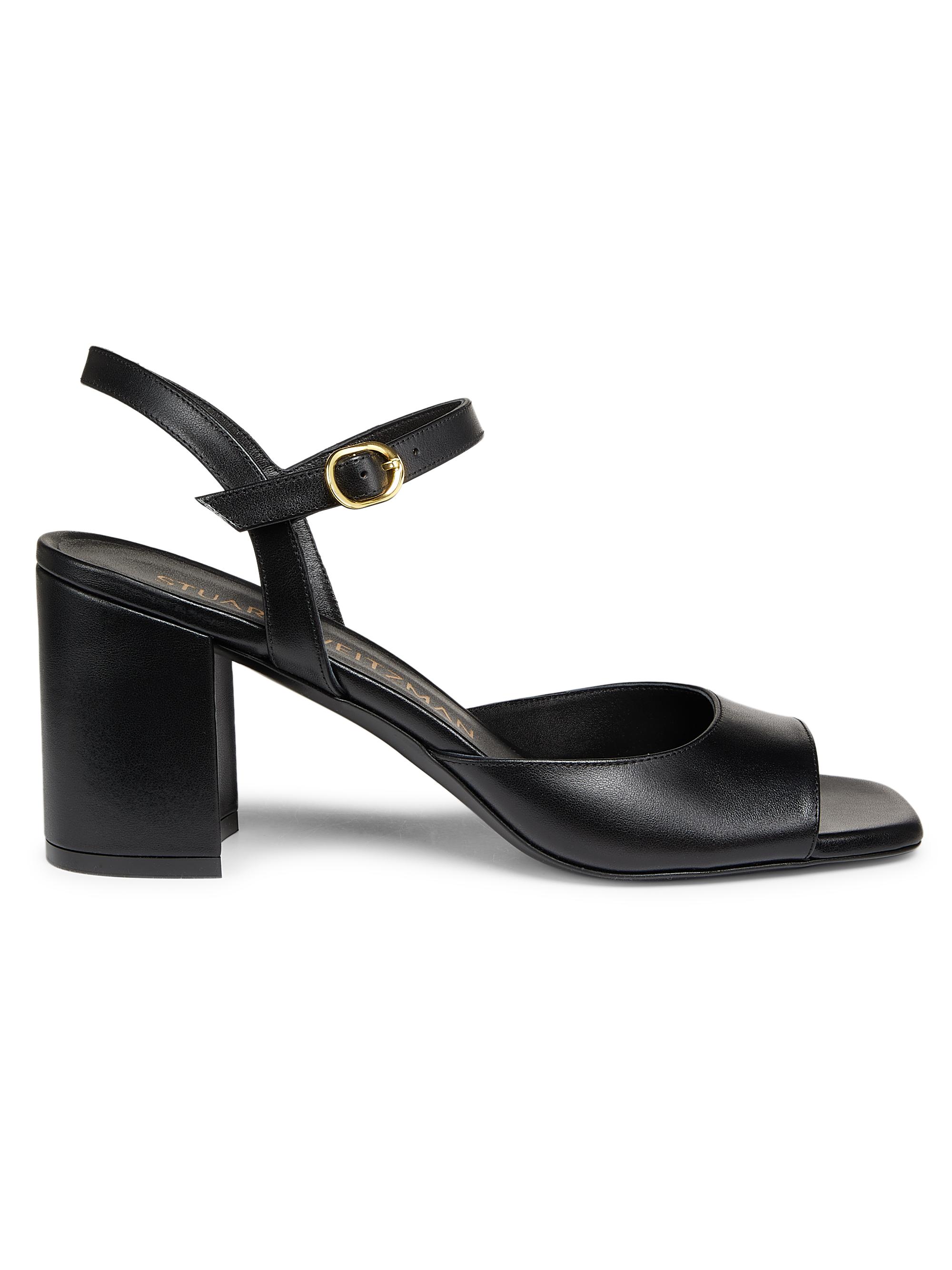 Stuart Weitzman Tia 75MM Leather Sandals | Saks Fifth Avenue