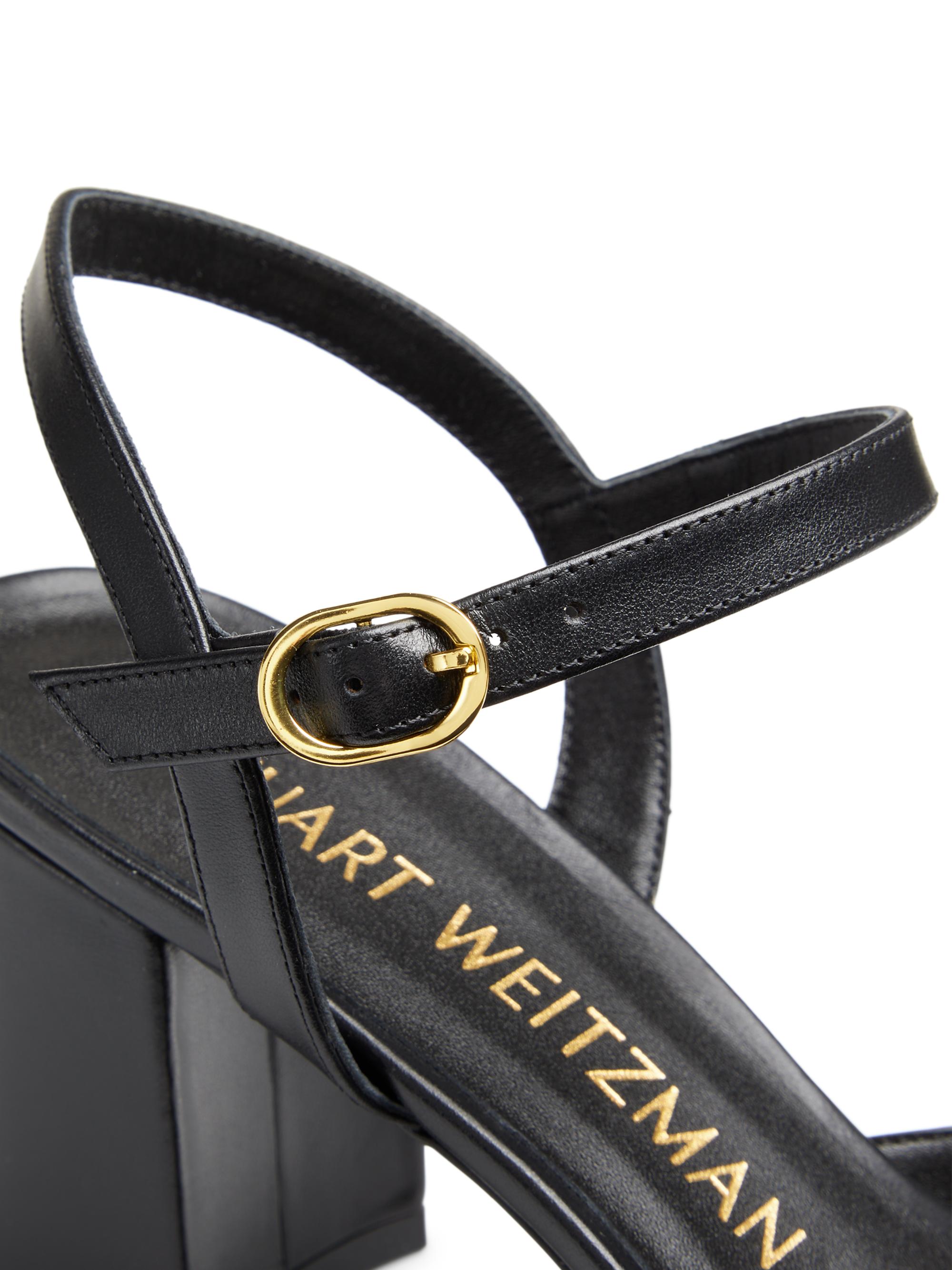 Stuart Weitzman Tia 75MM Leather Sandals | Saks Fifth Avenue