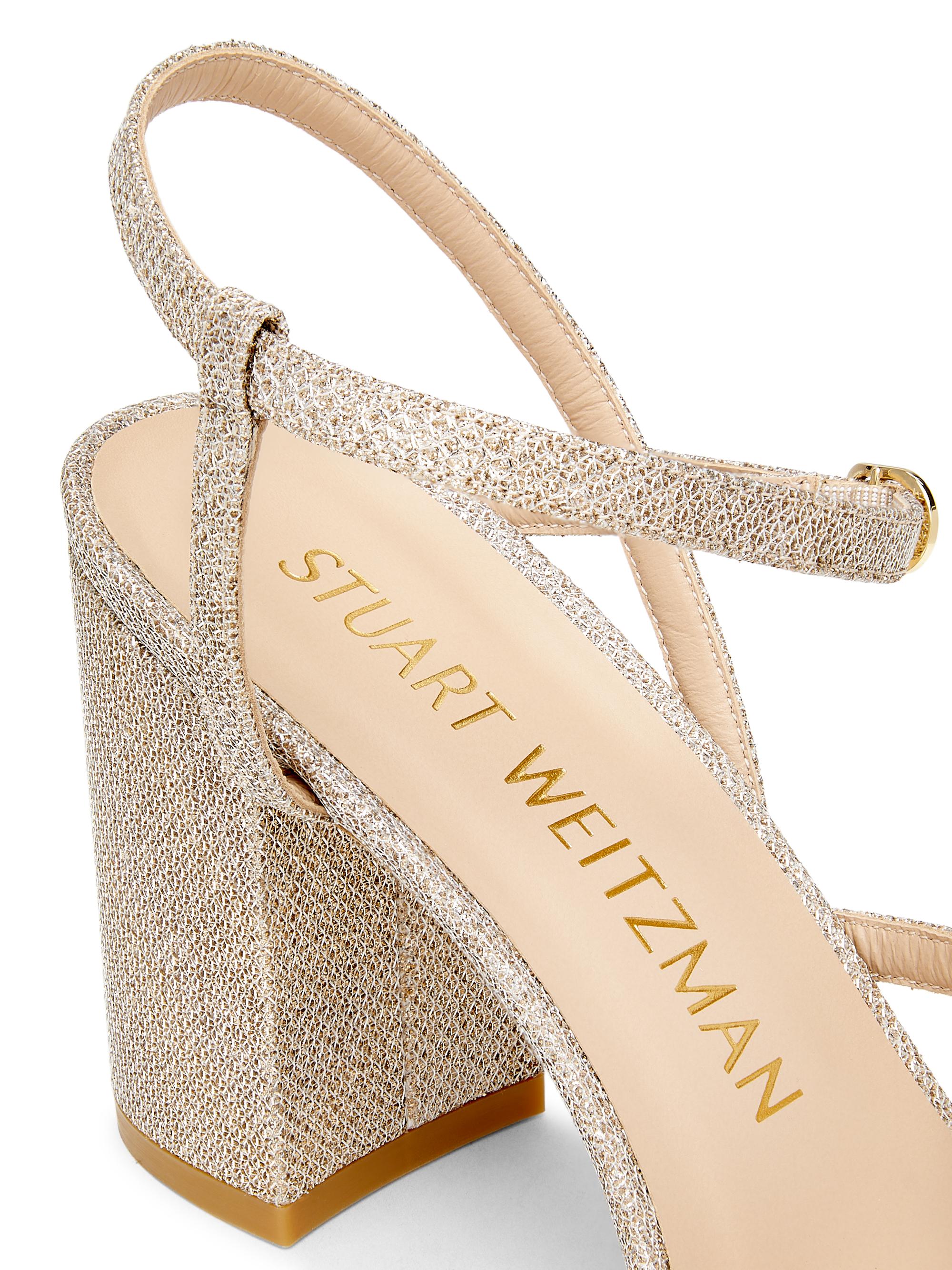 Stuart Weitzman Oasis 85MM New Noir Block-Heel Sandals | Saks