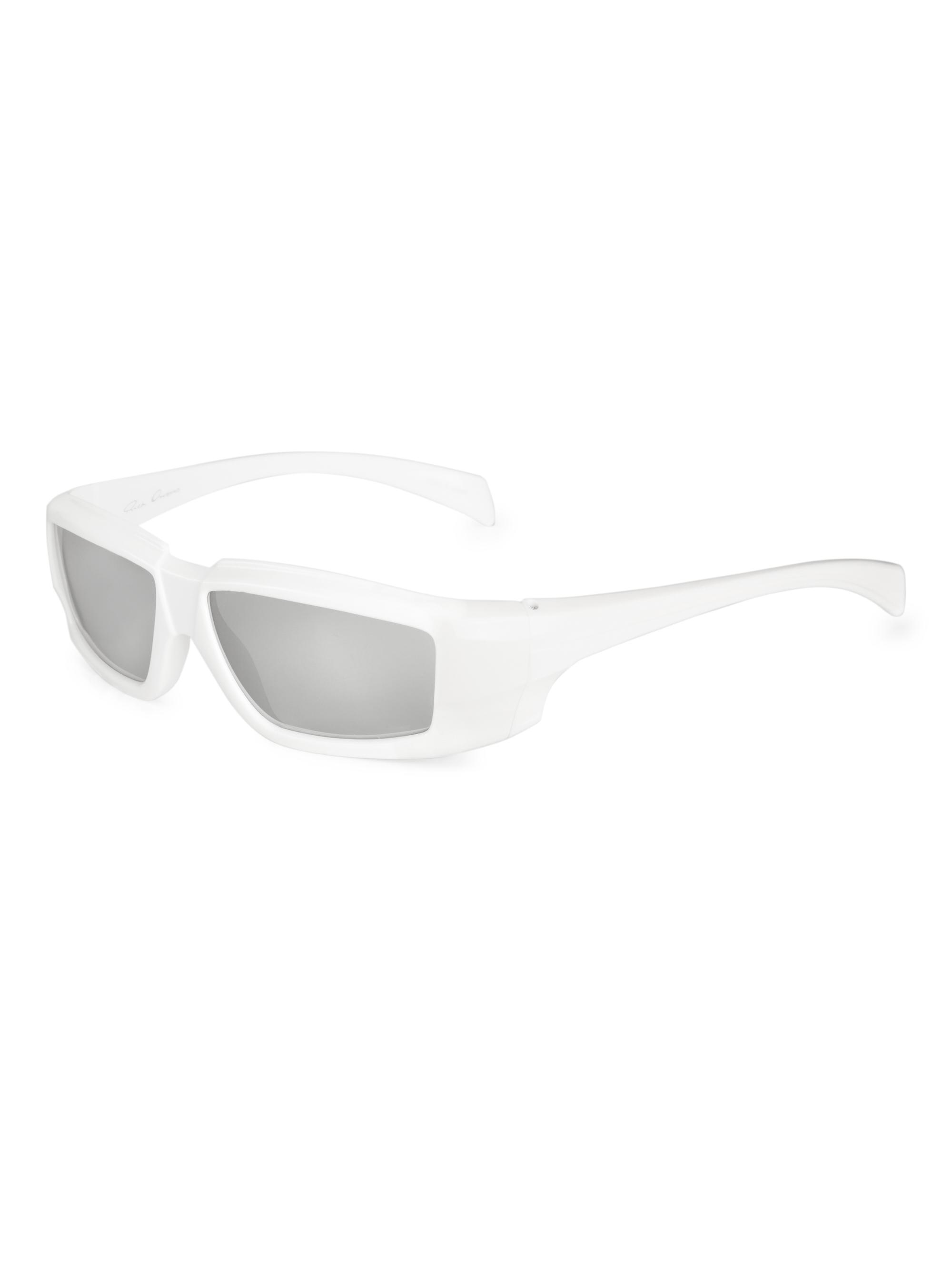 Rick Owens Men's 57MM Rectangular Sunglasses - White