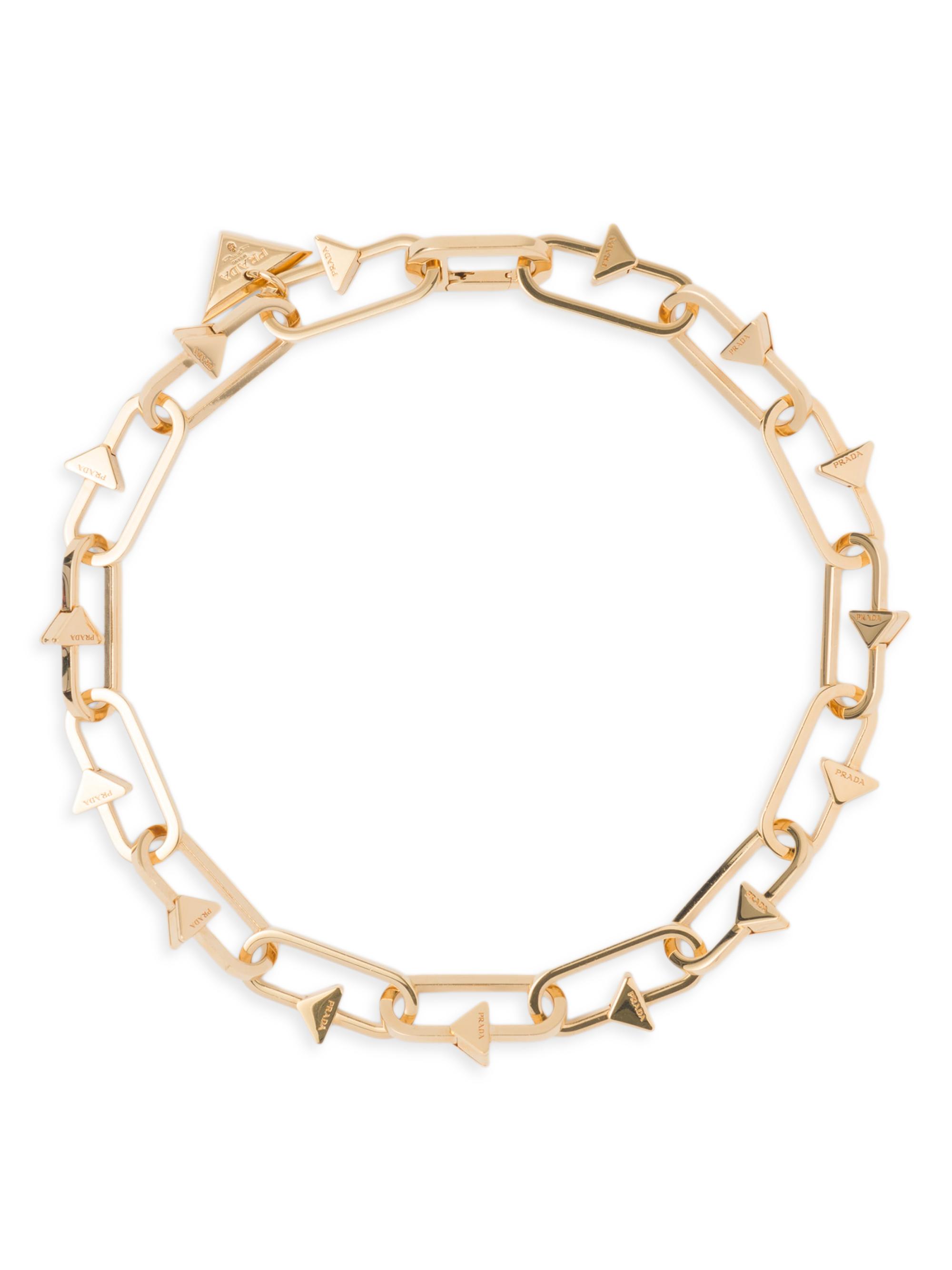 Prada Women's Metal Necklace - Gold