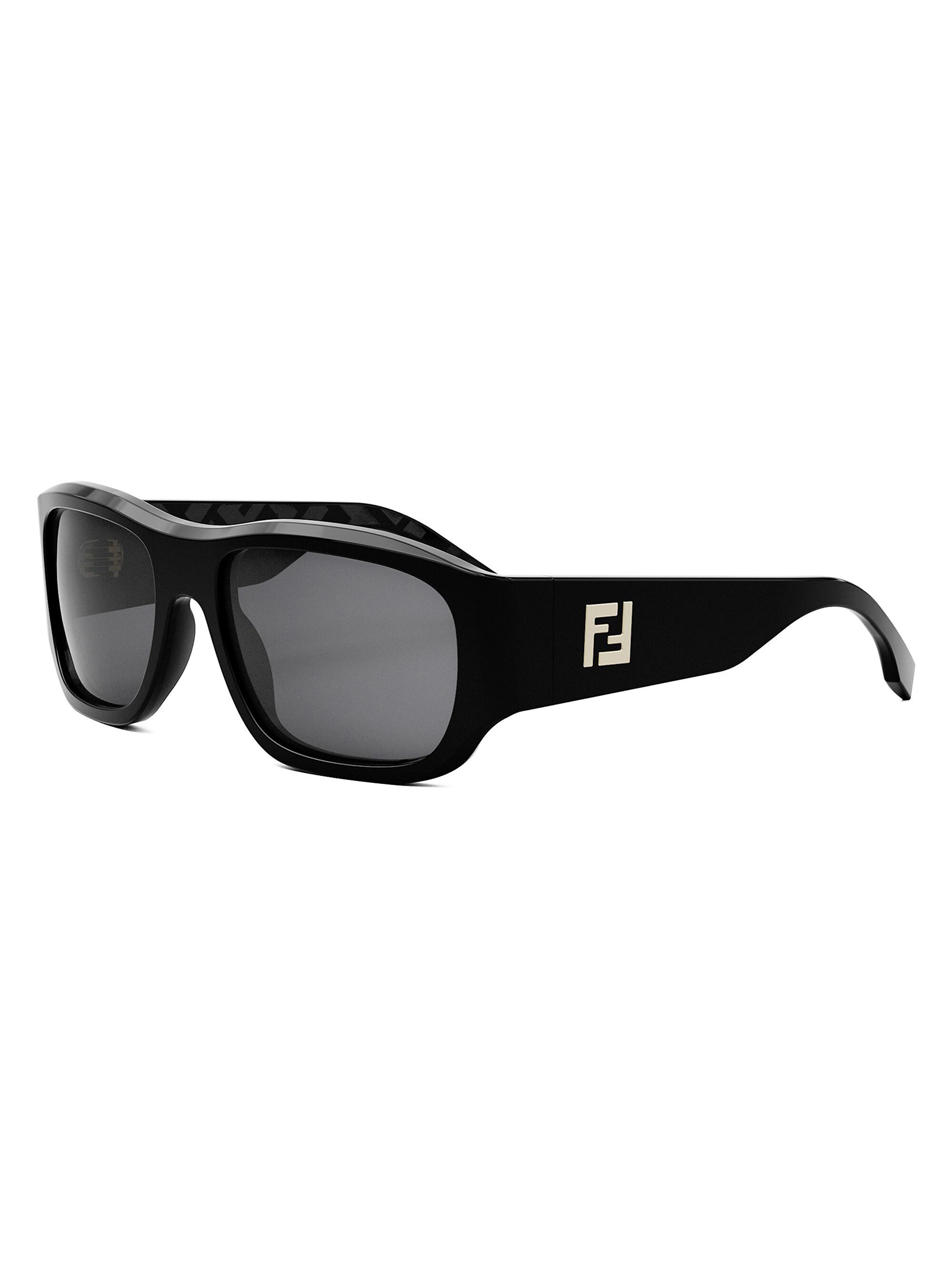 Fendi FF Squared 54MM Rectangular Sunglasses | Saks Fifth Avenue