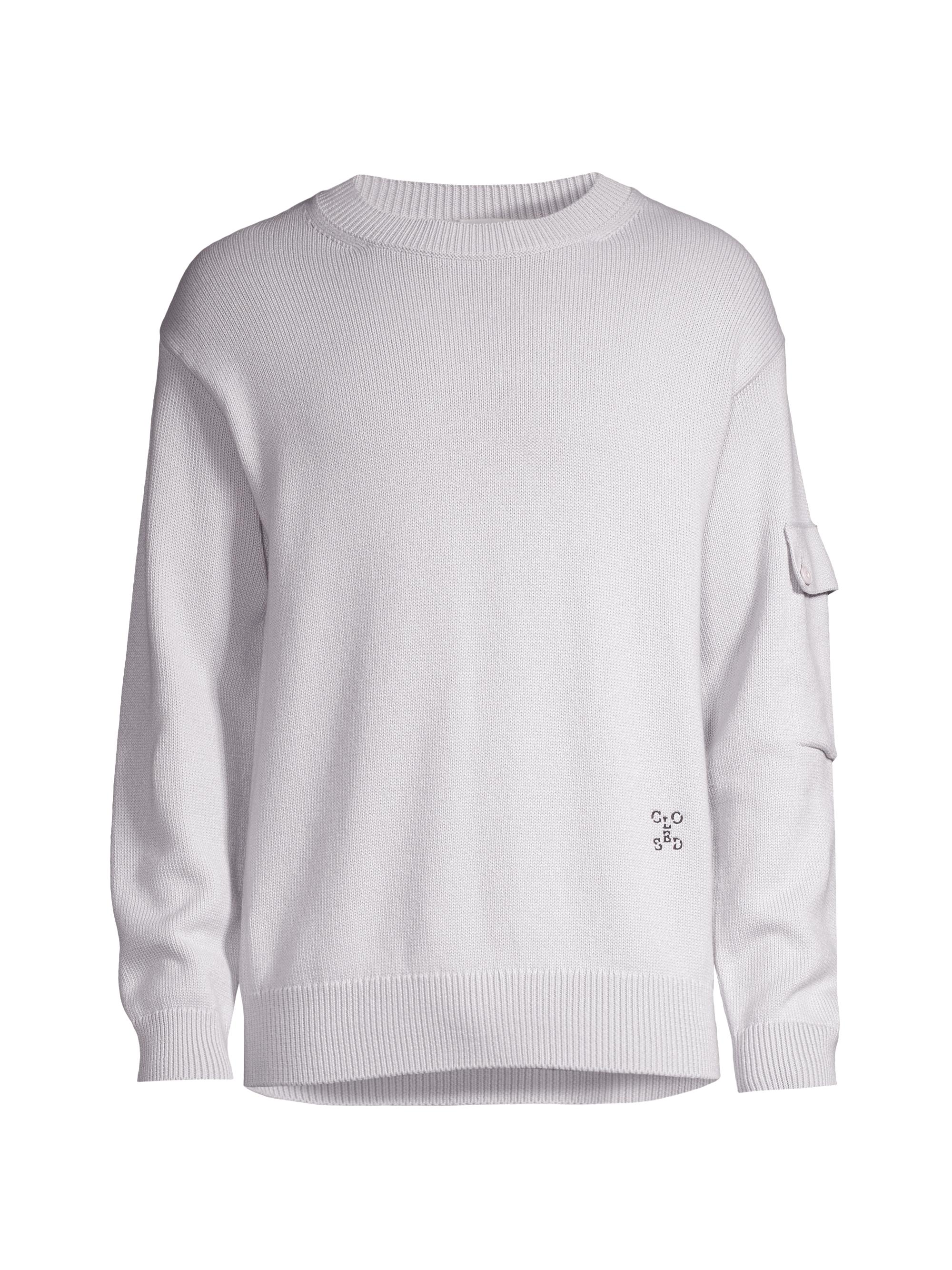 Closed Men's Wool & Cotton-Blend Crewneck Sweater - Fog Grey