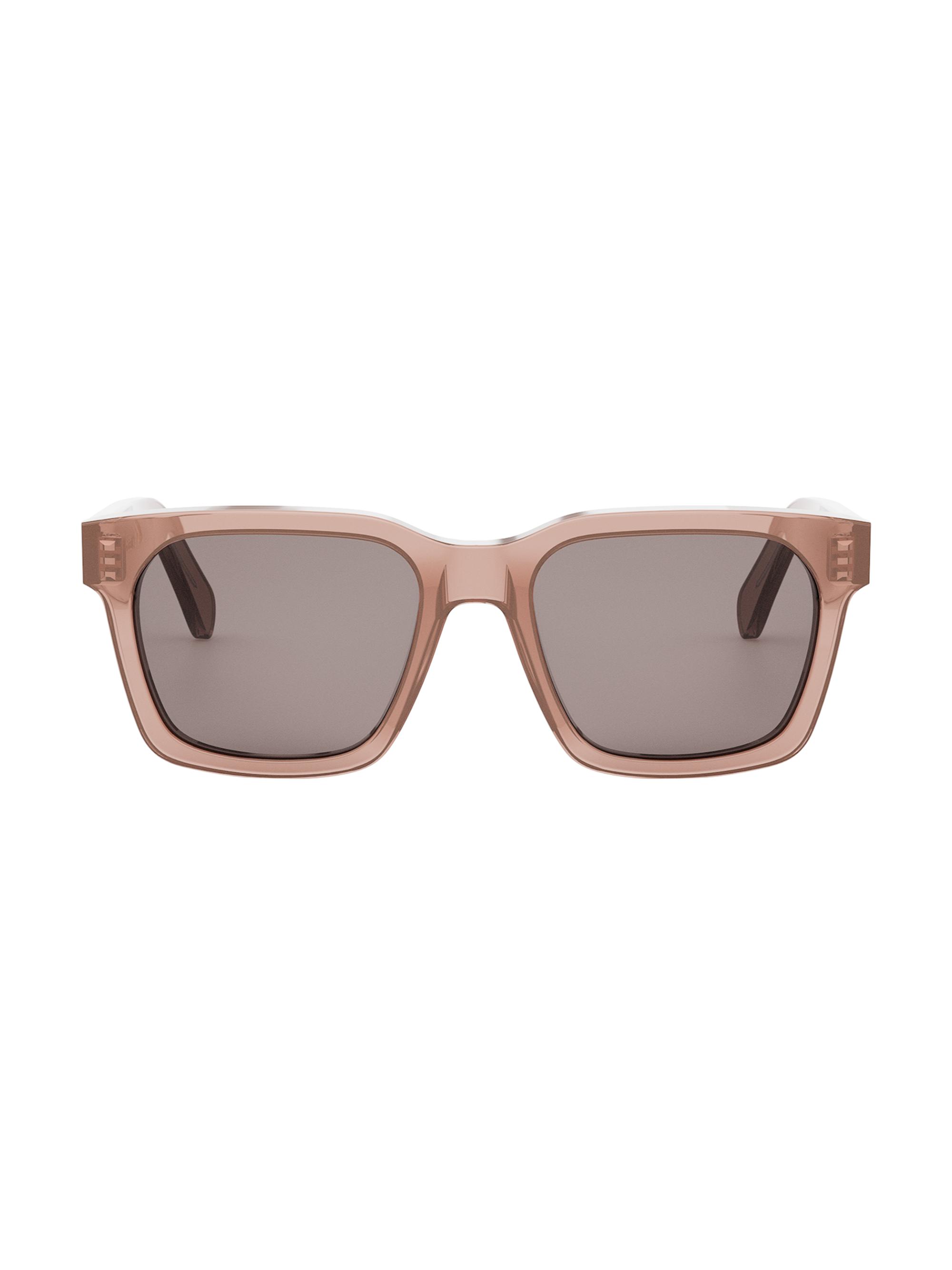 CELINE Men's Bold 3 Dots 54MM Geometric Sunglasses - Transparent Rose Taupe