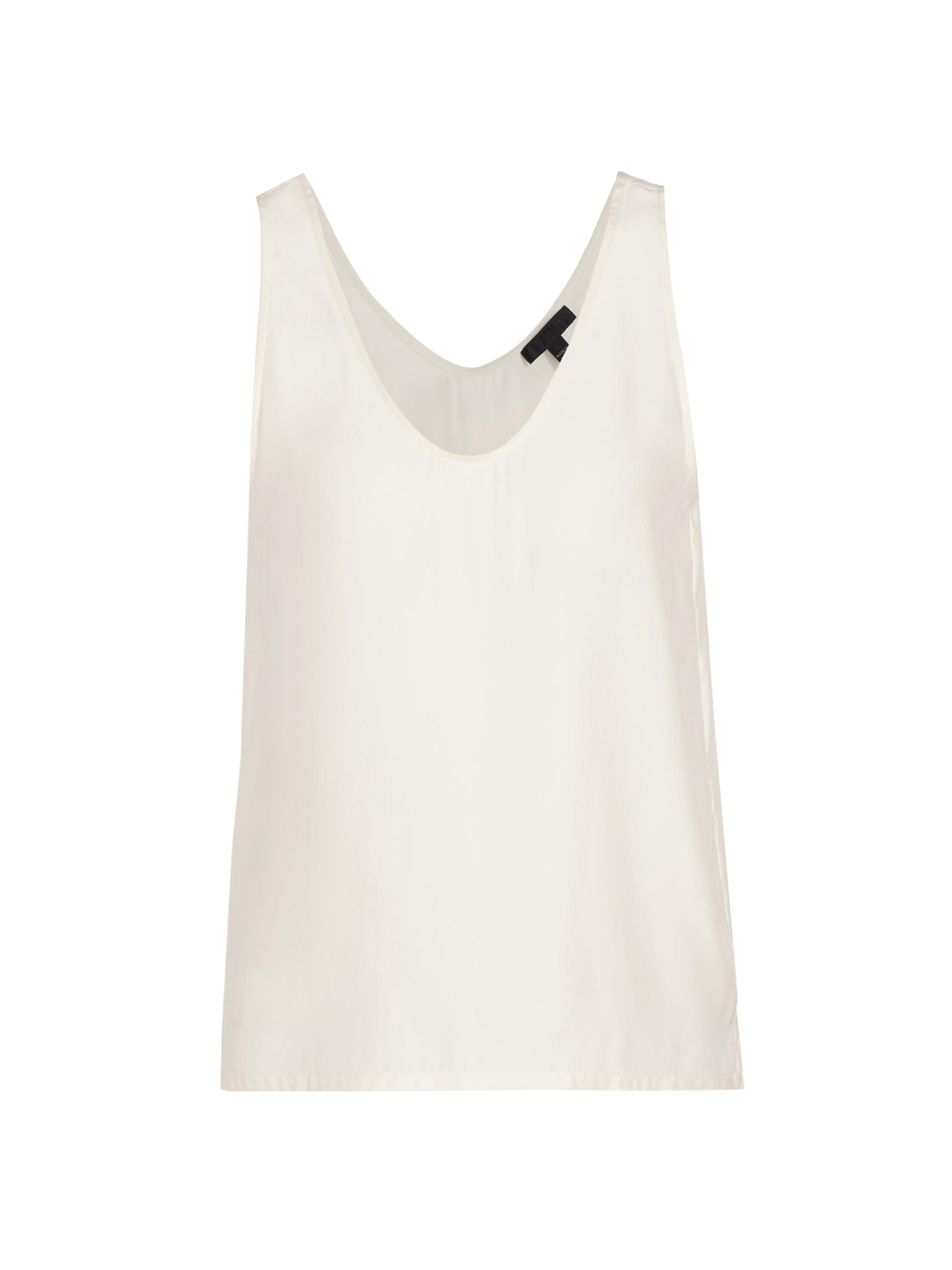 ATM Anthony Thomas Melillo Women's Matte Silk Charmeuse Top - White