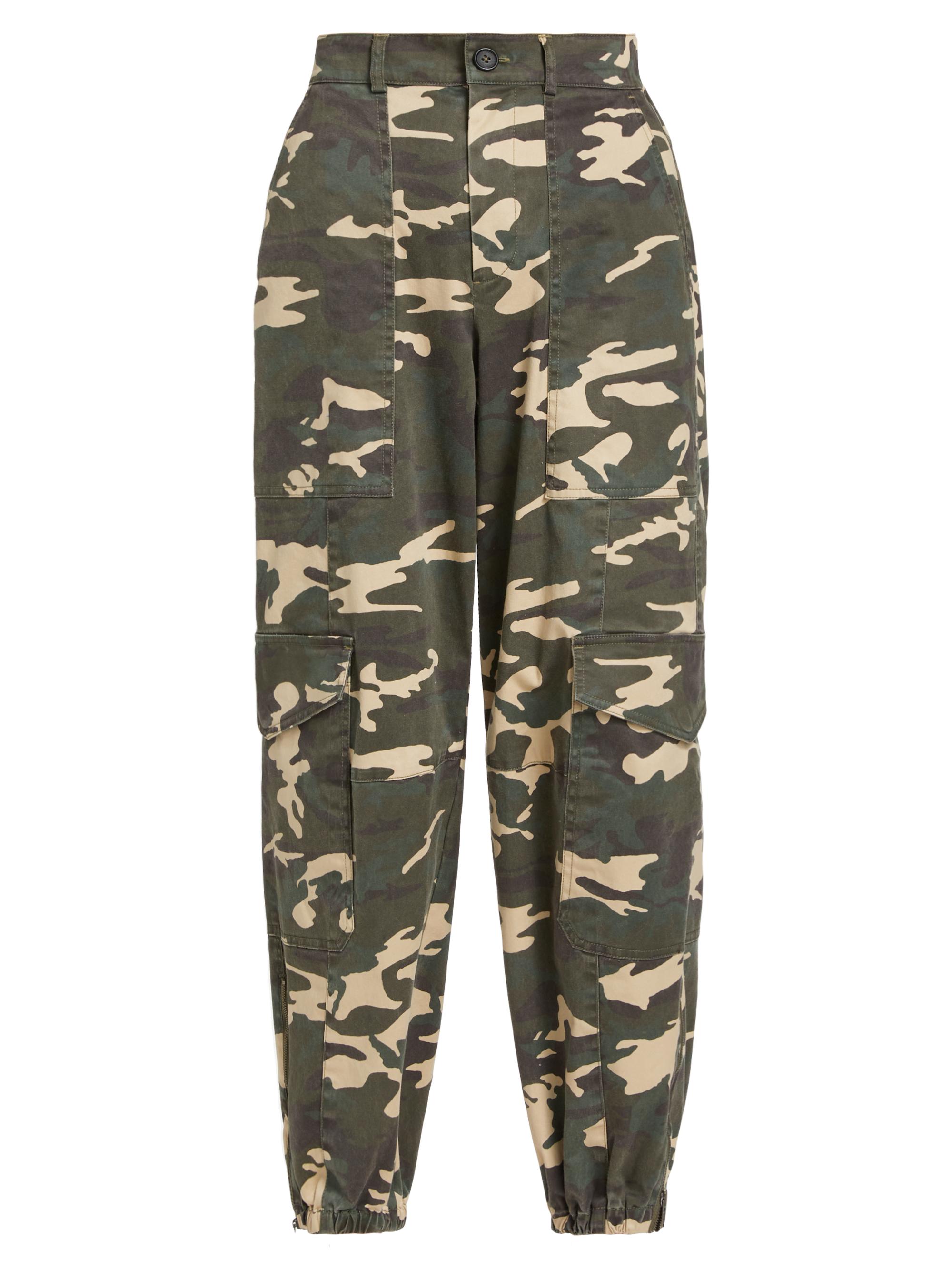 ATM Anthony Thomas Melillo Women's Camouflage Washed Cotton Twill Cargo Joggers - Classic Camo