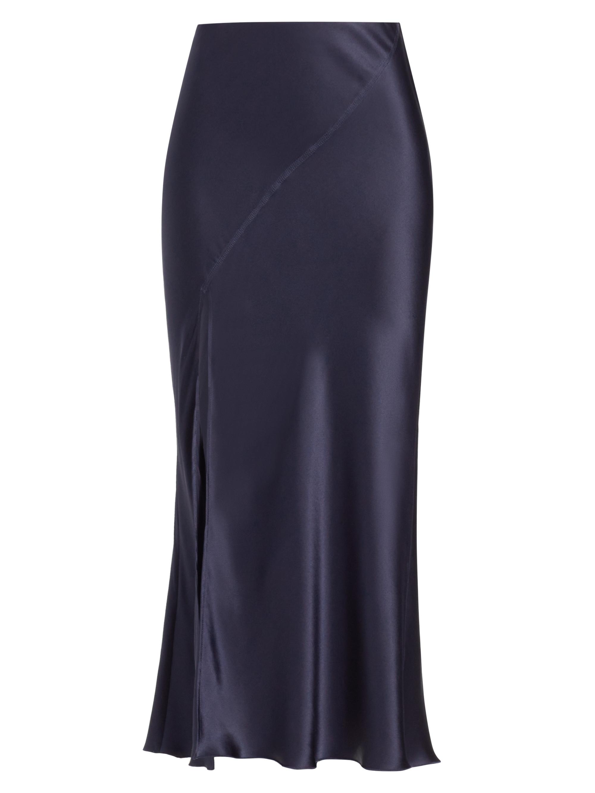 ATM Anthony Thomas Melillo Women's Silk Charmeuse Midi-Skirt - Chartreuse Yellow