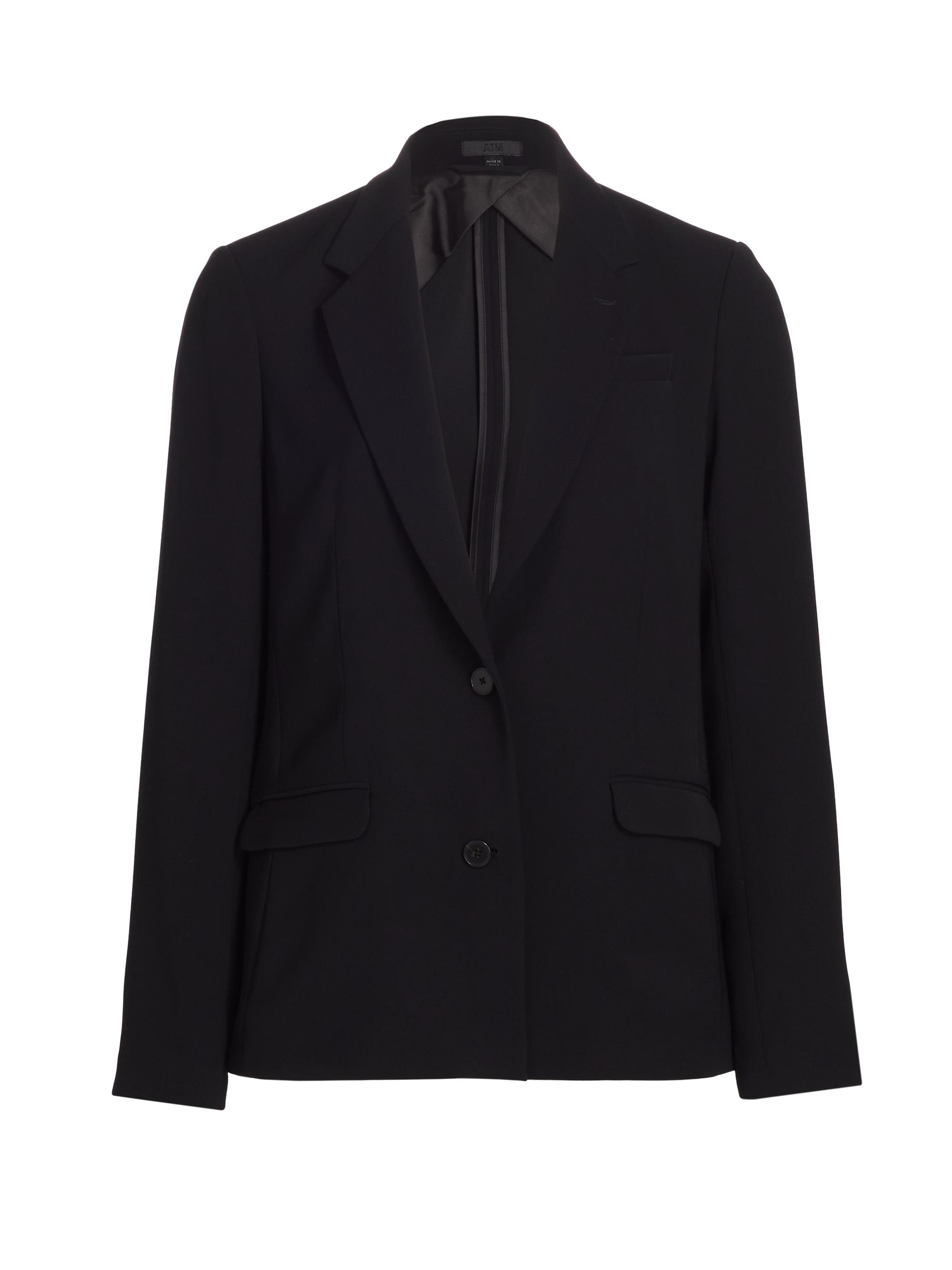 ATM Anthony Thomas Melillo Women's Crepe Twill Blazer - Black