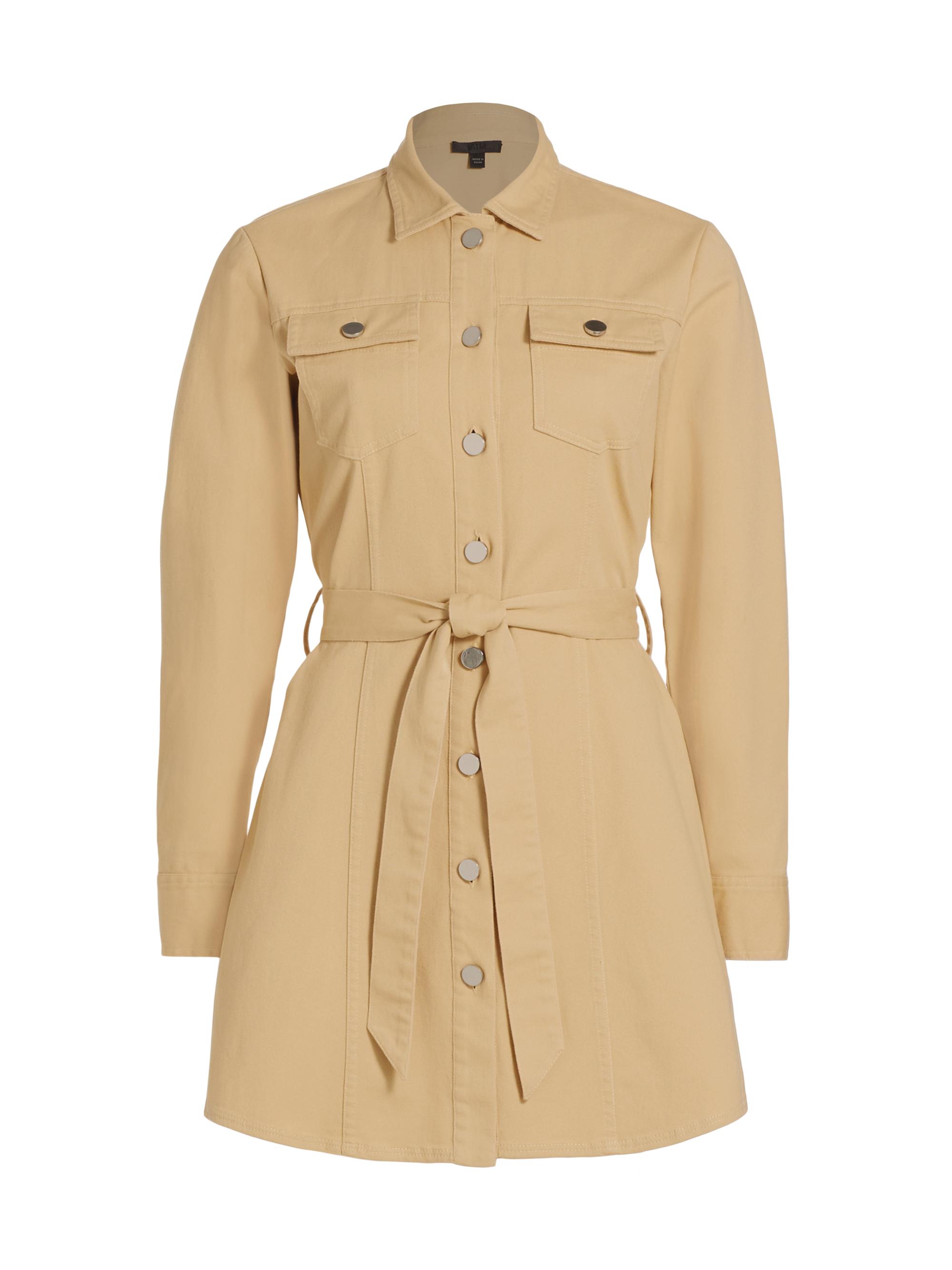 ATM Anthony Thomas Melillo Women's Belted Cotton Twill Shirtdress - Shiitake