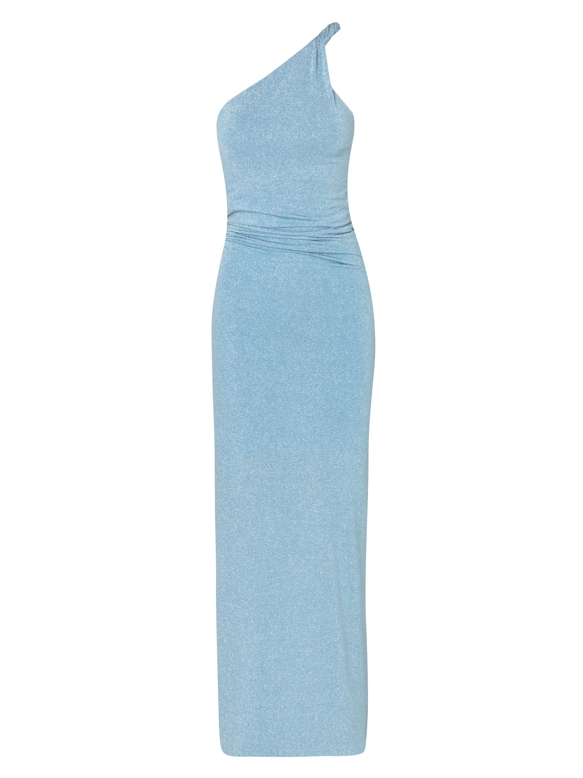 Baobab Women's Sarakiniko Celele Metallic One-Shoulder Maxi Dress - Saxe