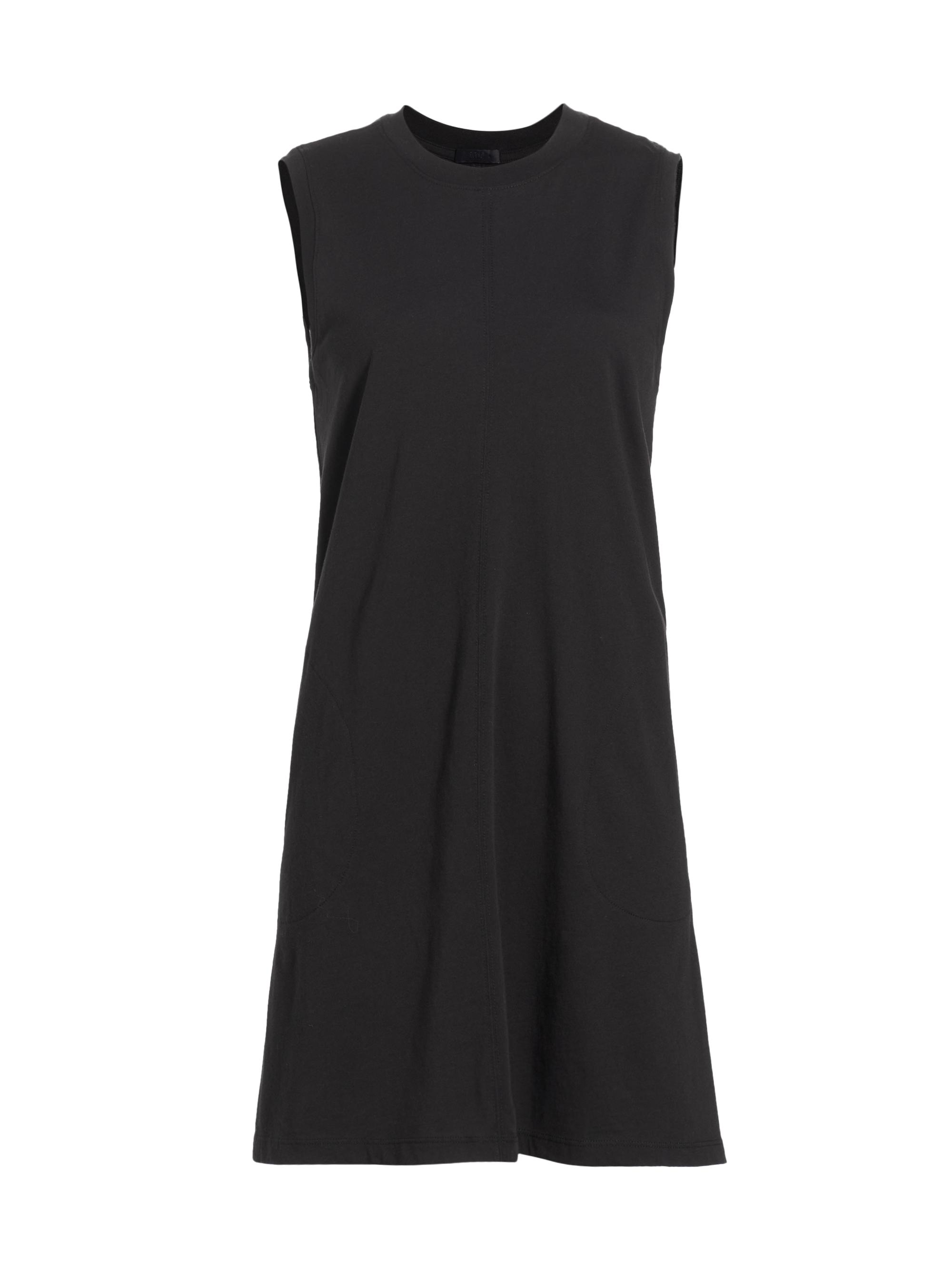ATM Anthony Thomas Melillo Women's Cotton Jersey Sleeveless Minidress - Black