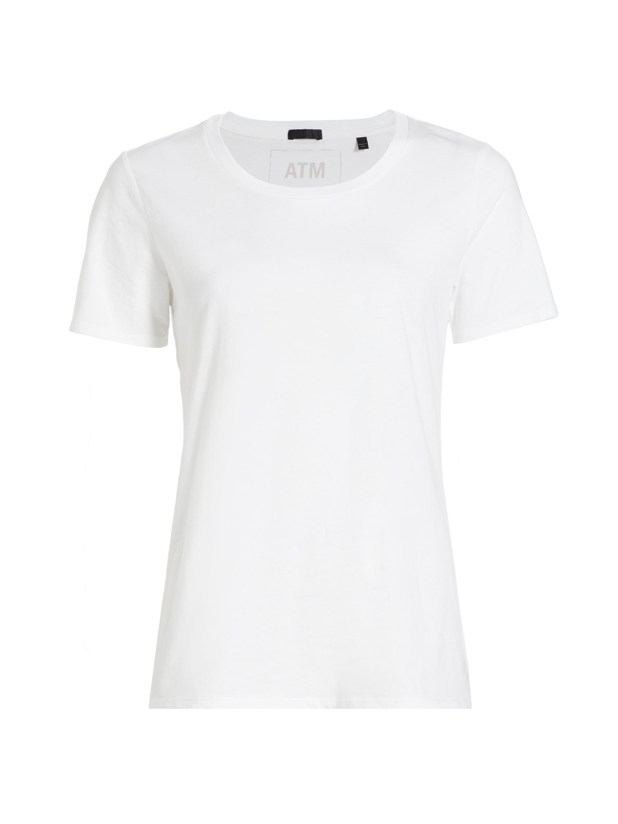 ATM Anthony Thomas Melillo Women's Jersey Cotton Crewneck T-Shirt - White