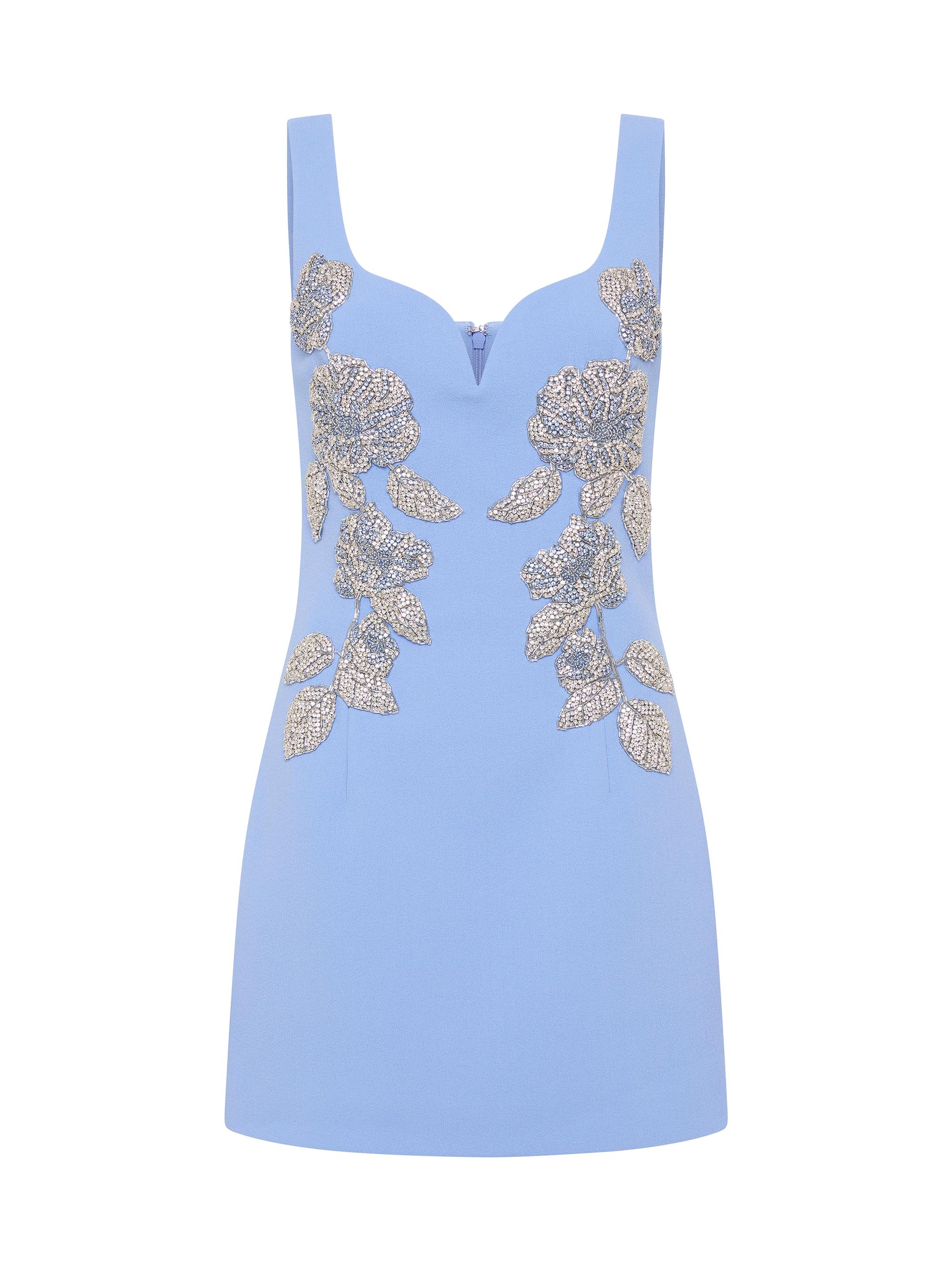 Rebecca Vallance Women's Juliana V-Wire Minidress - Blue