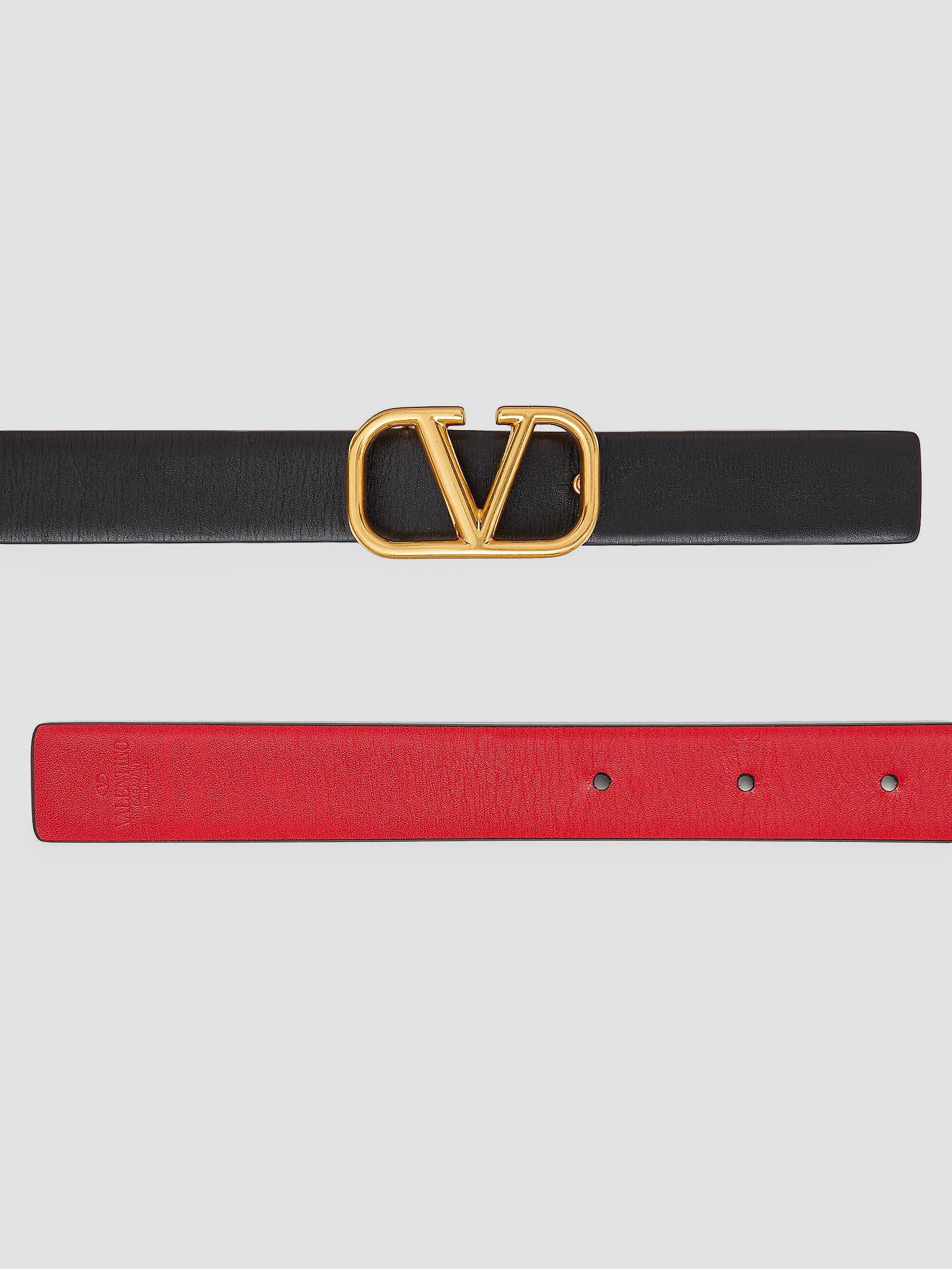 Valentino Garavani Reversible Vlogo Signature Belt in Glossy  display picture 1