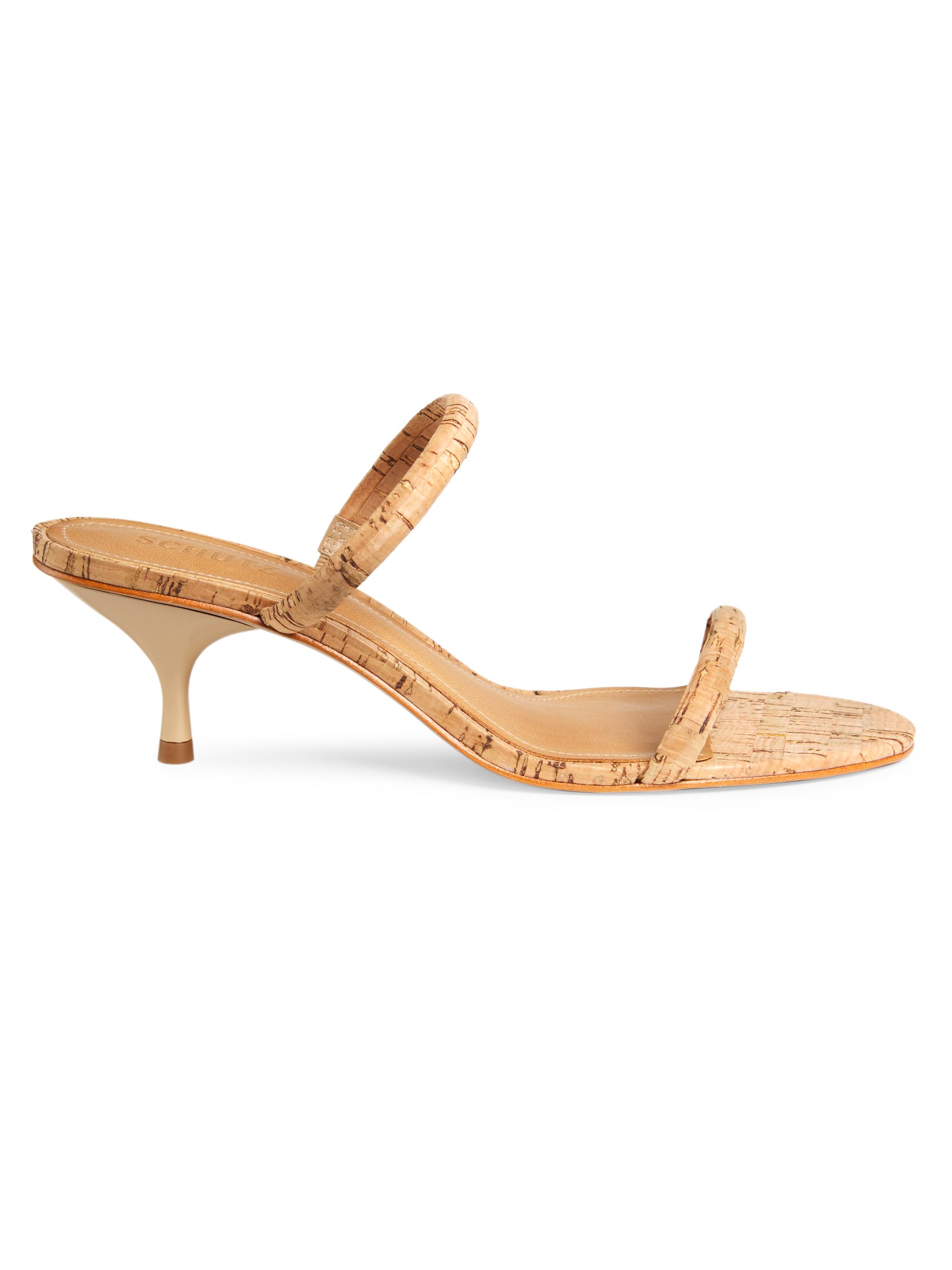 Schutz Women's Taliah 65MM Cork Sandals - Natural