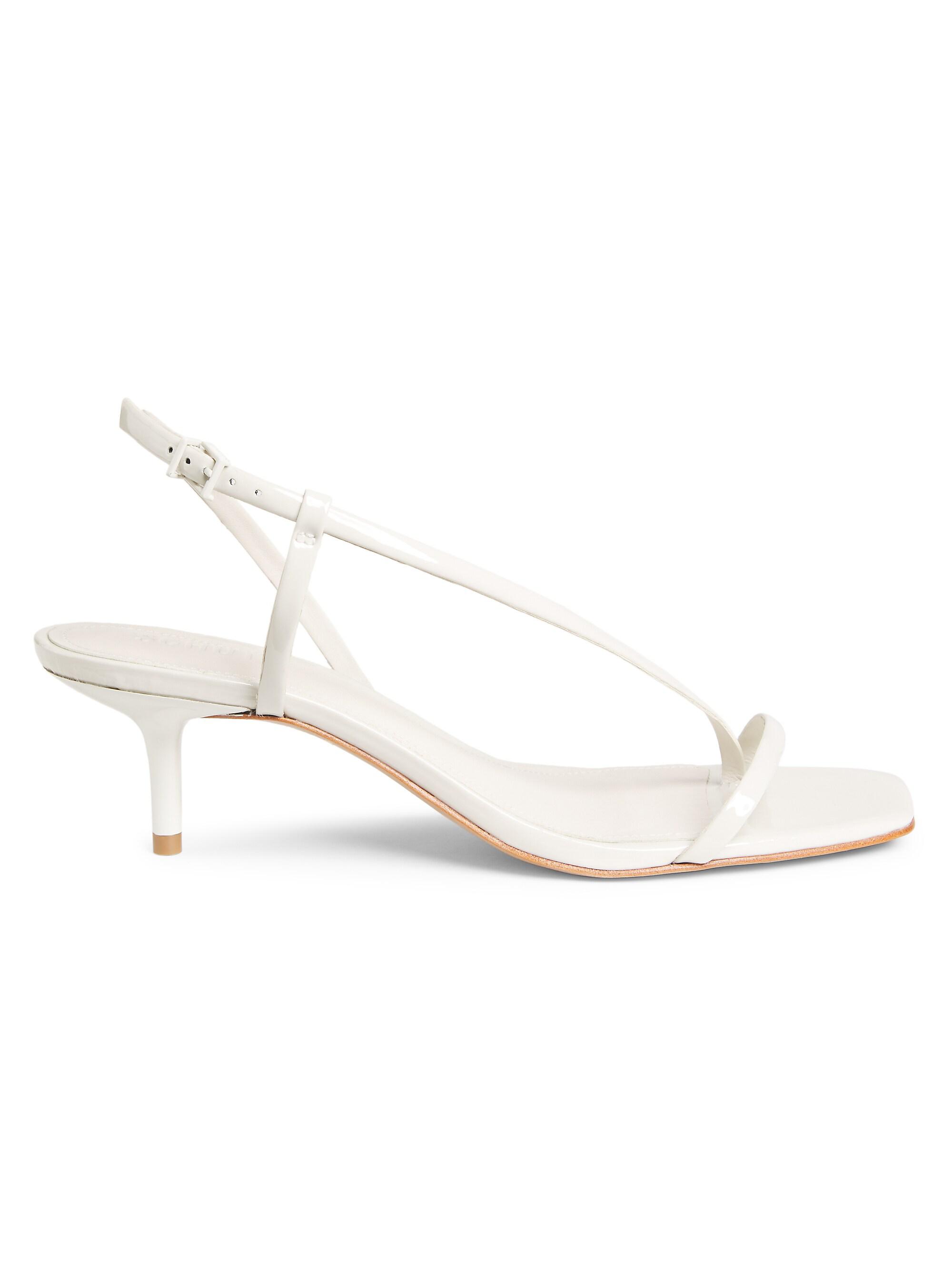 Schutz Heloise 63MM Patent Leather Slingback Sandals | Saks Fifth