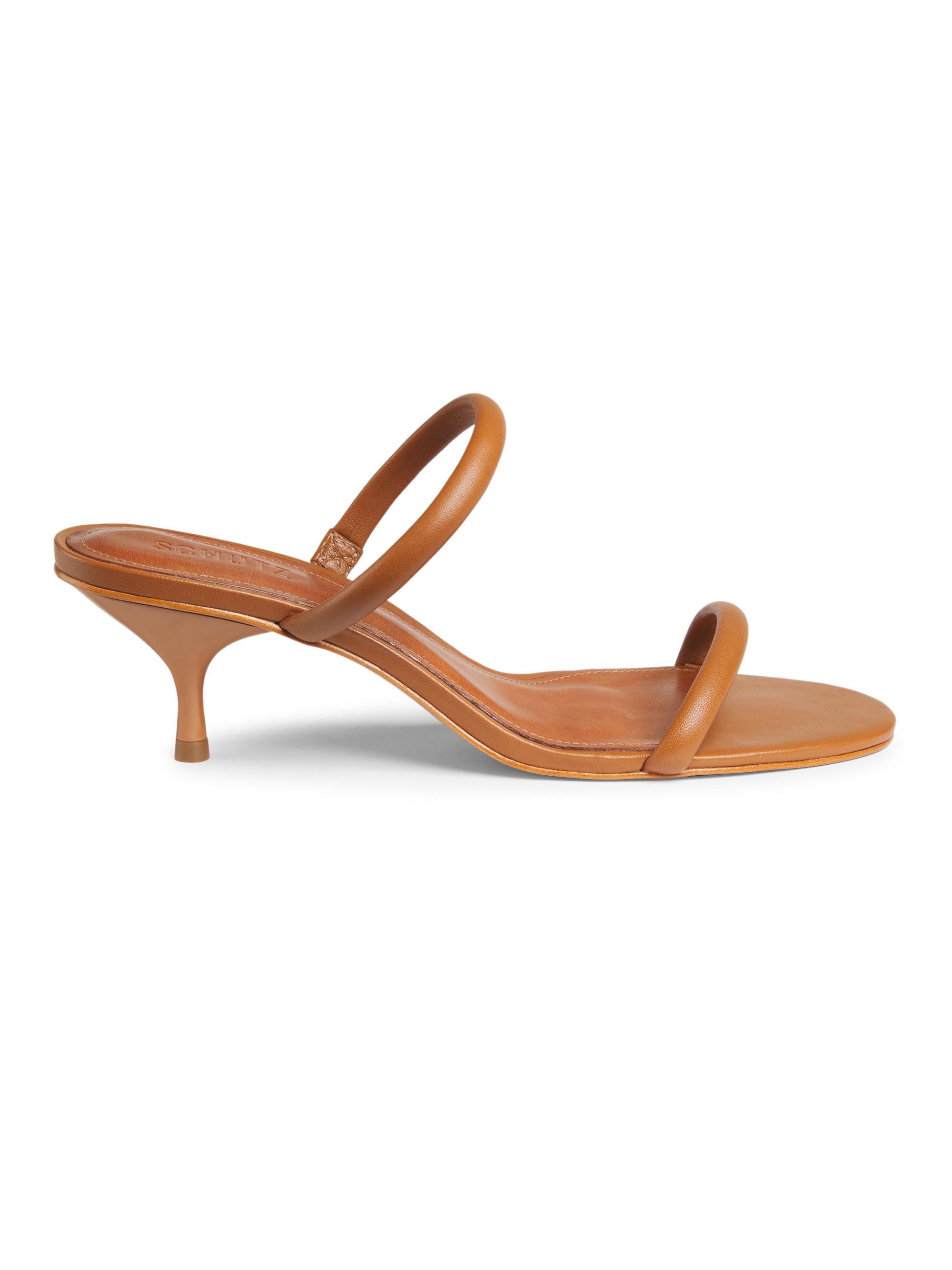 Schutz Women's Taliah 63MM Leather Sandals - Miele