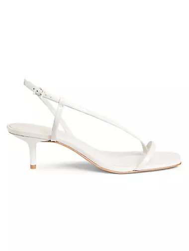 Heloise 63MM Patent Leather Slingback Sandals