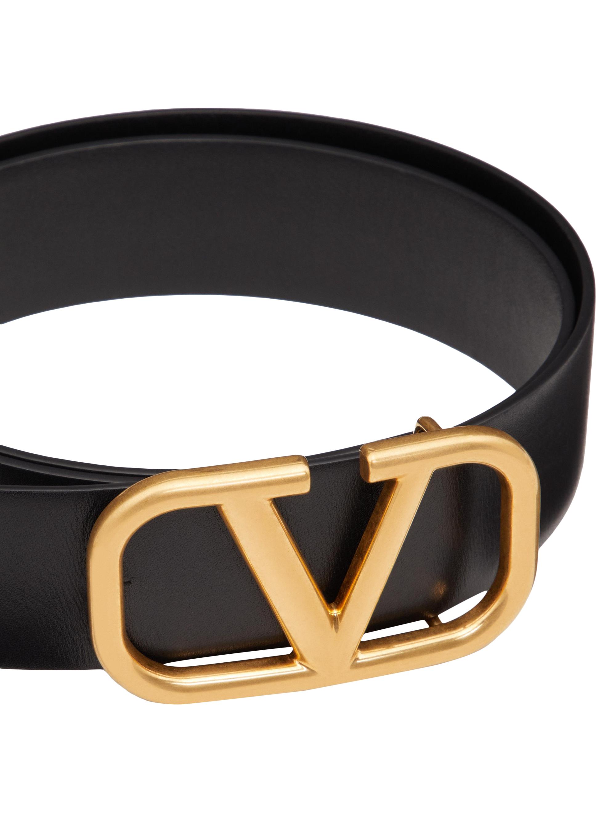 Rockstud 15 metallic leather belt