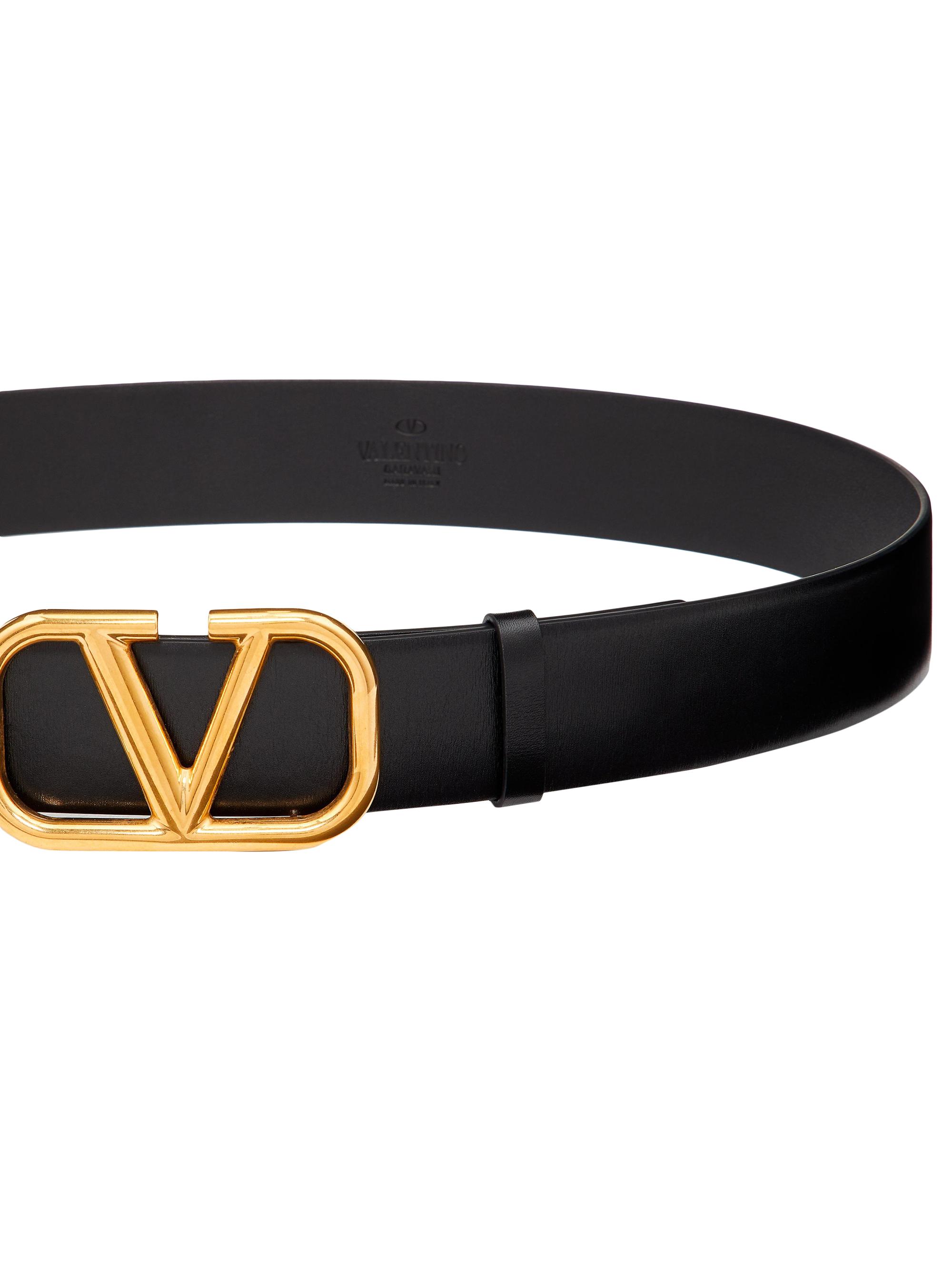 Valentino Garavani VLogo Signature Calfskin Belt 40 MM  display picture 3