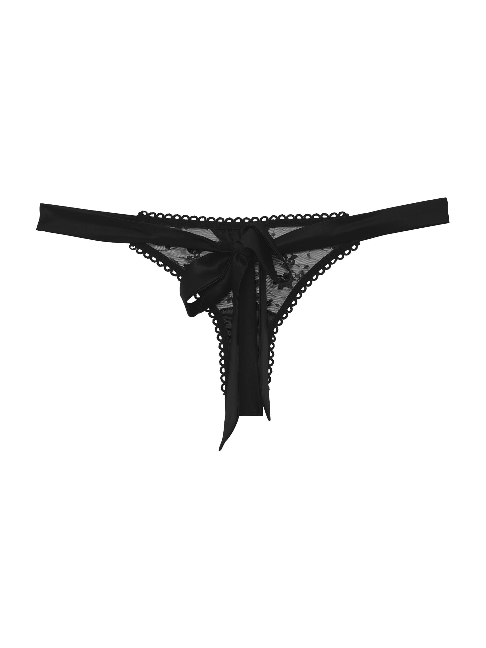 Fleur du Mal Women's Untie Me Lace Thong - Crystal Teal