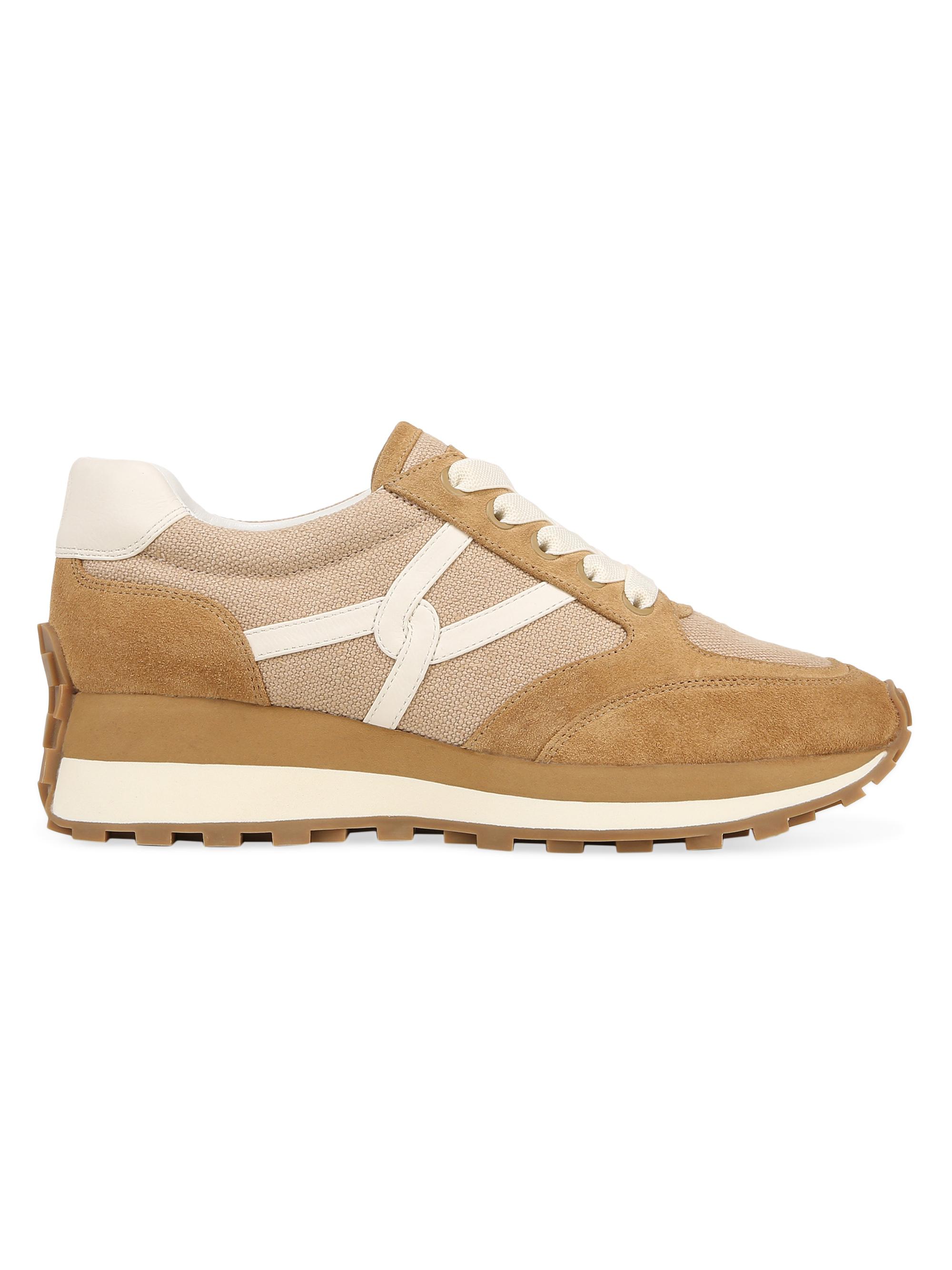 Veronica Beard Women's Valentina Leather Oxford Sneakers - Sand Beige