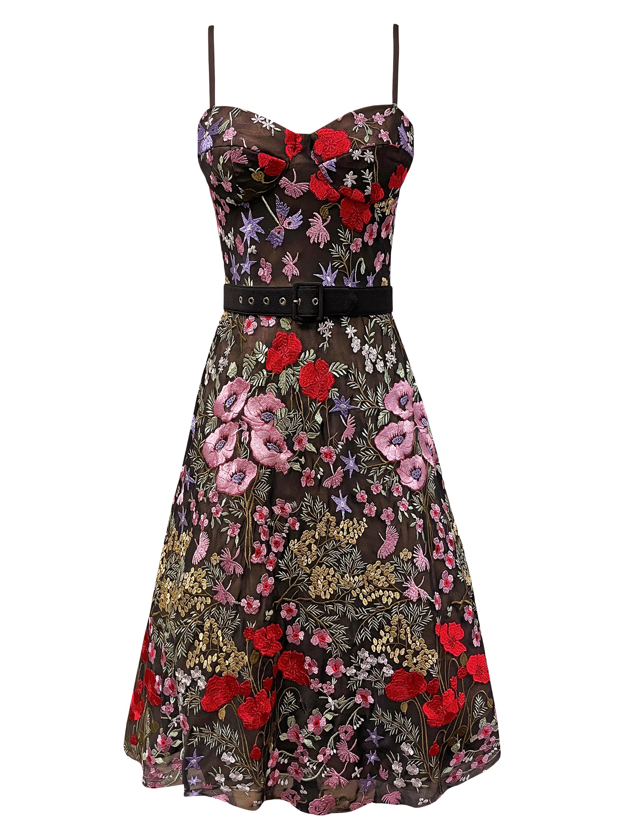 Dress The Population Carlita Floral Midi-Dress | Saks Fifth Avenue