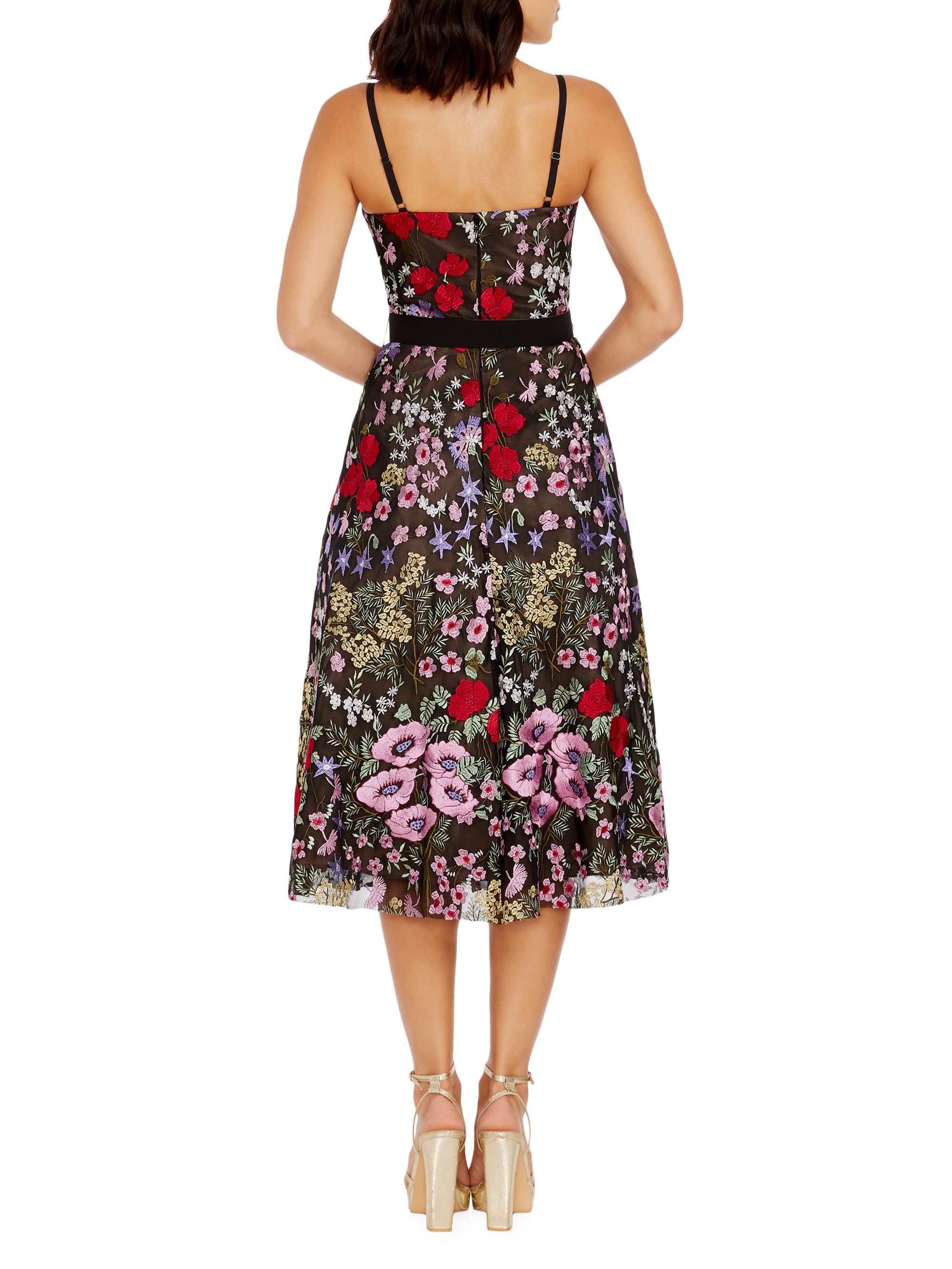 Dress The Population Carlita Floral Midi-Dress | Saks Fifth Avenue