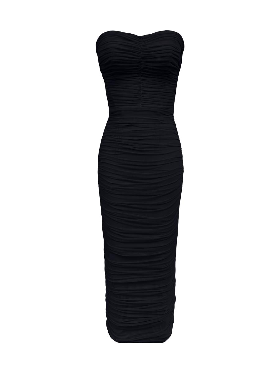 dress the population ferra strapless ruched fitted midi dress Dress the Population | Dresses | Dress The Population Ferra Strapless  Ruched Fitted Midi Dress Xs Nwt