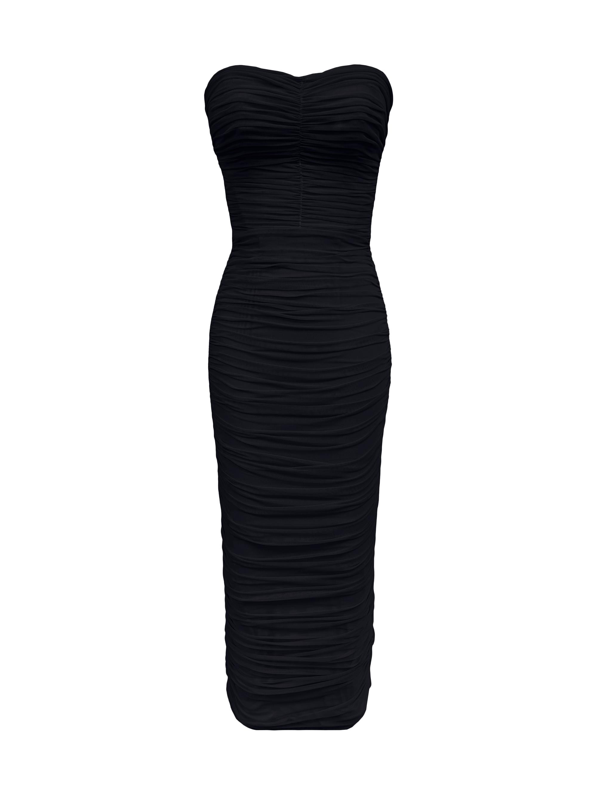 blue dress for baby girl Black Floral Mesh Sleeve Bodycon Dress – AX Paris